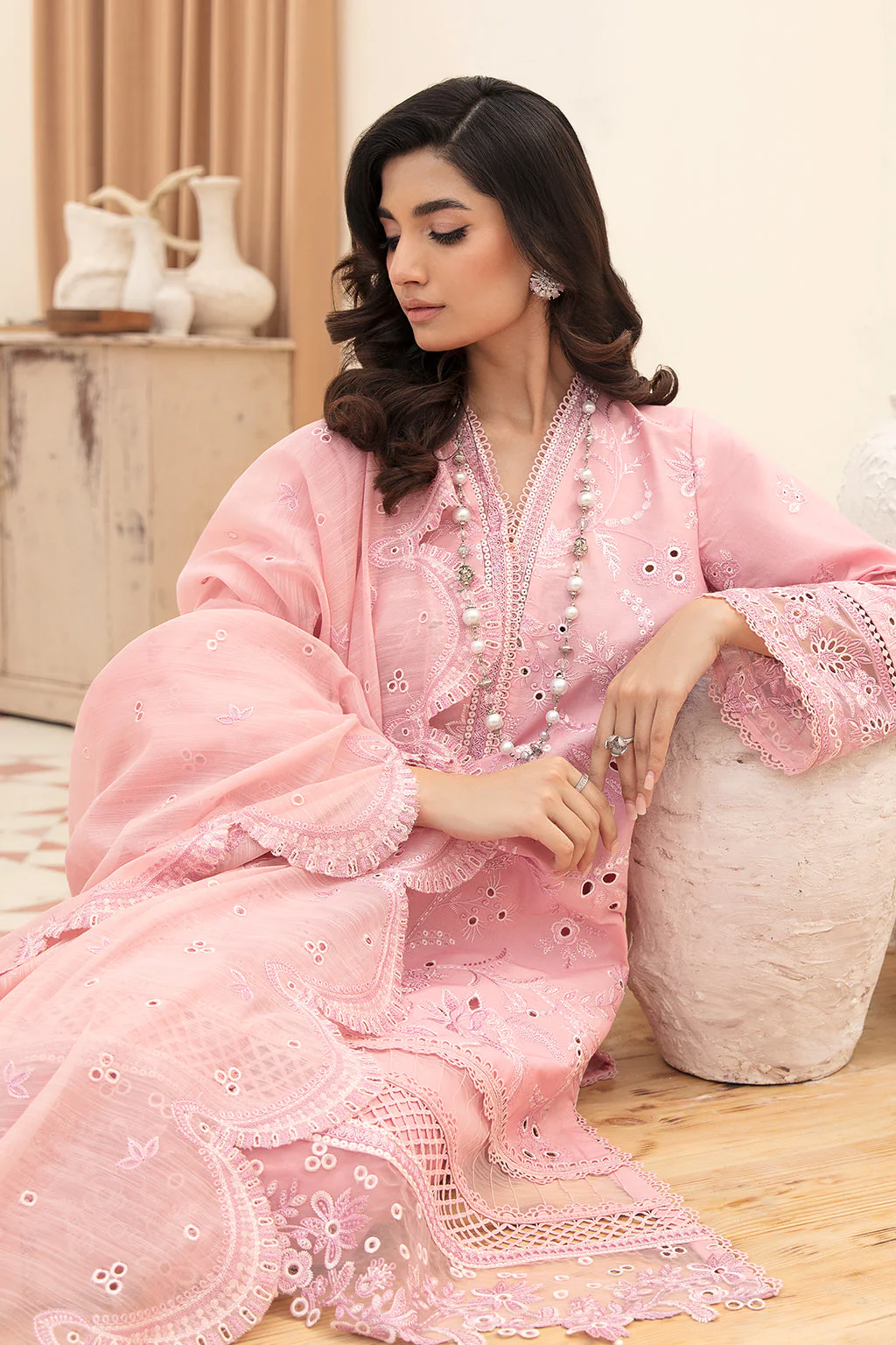 Afrozeh Festive Chikankari Lawn Collection – Peony - Image 2