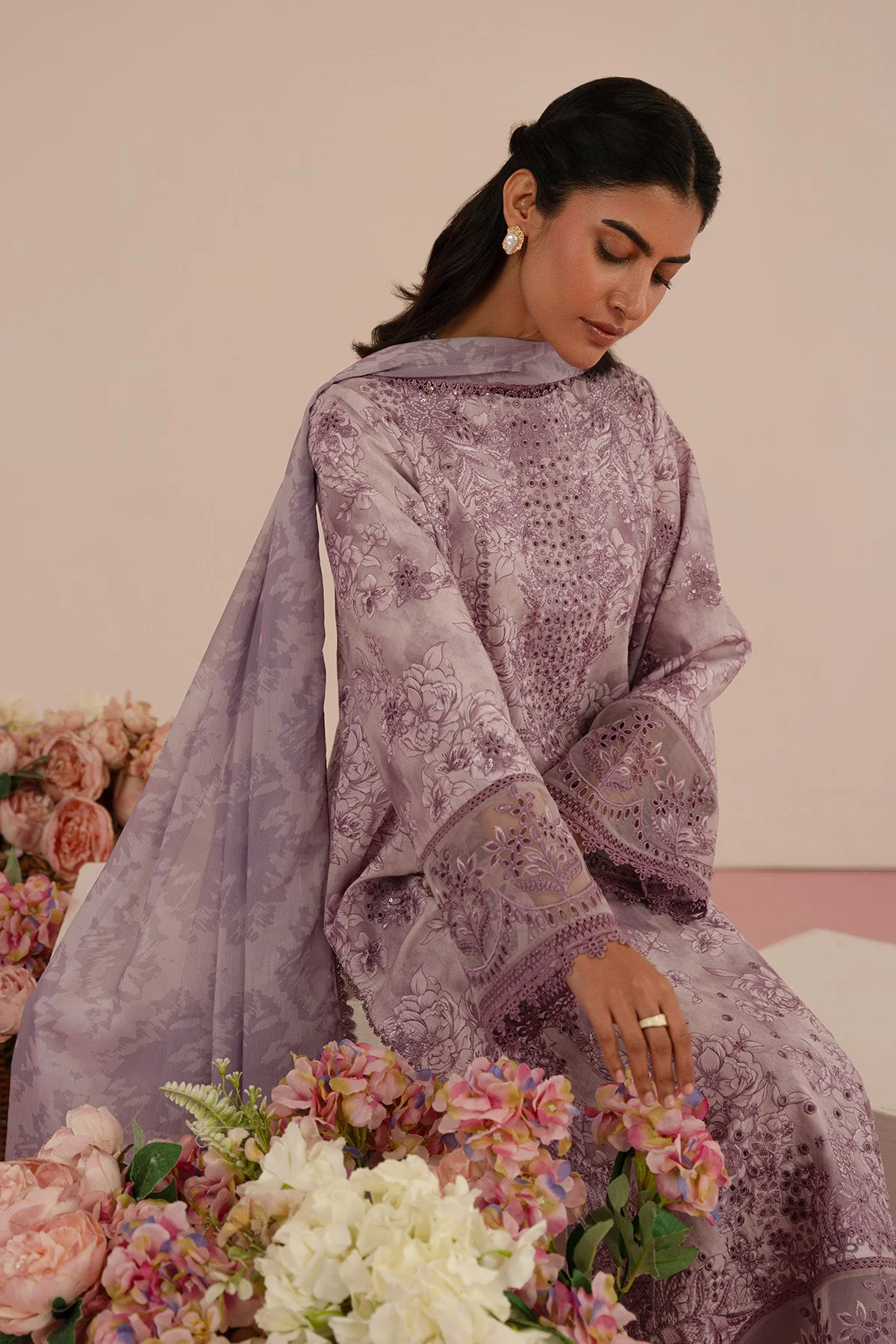 Afrozeh Floral Charm Spring/Summer Lawn – Bellerose - Image 6