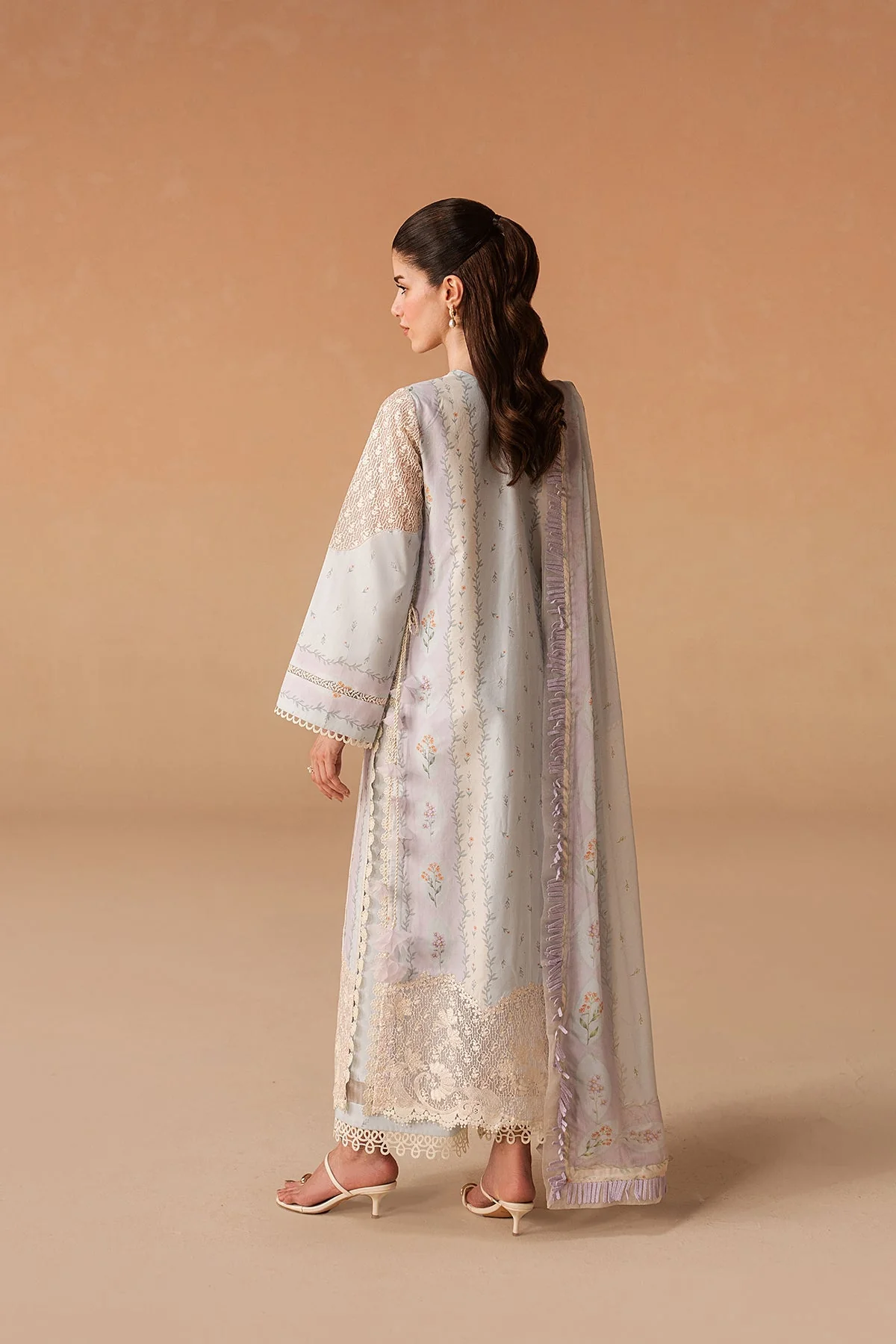 Afrozeh Haze Summer Lawn Edit – Sunnival Blue - Image 4