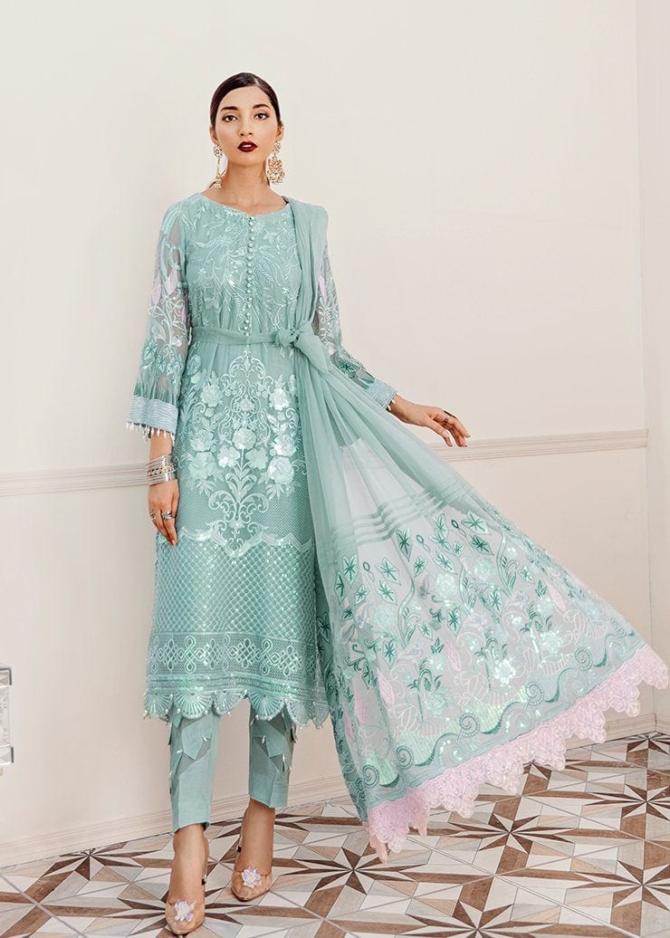 Afrozeh La Fuchsia Luxury Collection 2020 – Hazy Sky - Image 5