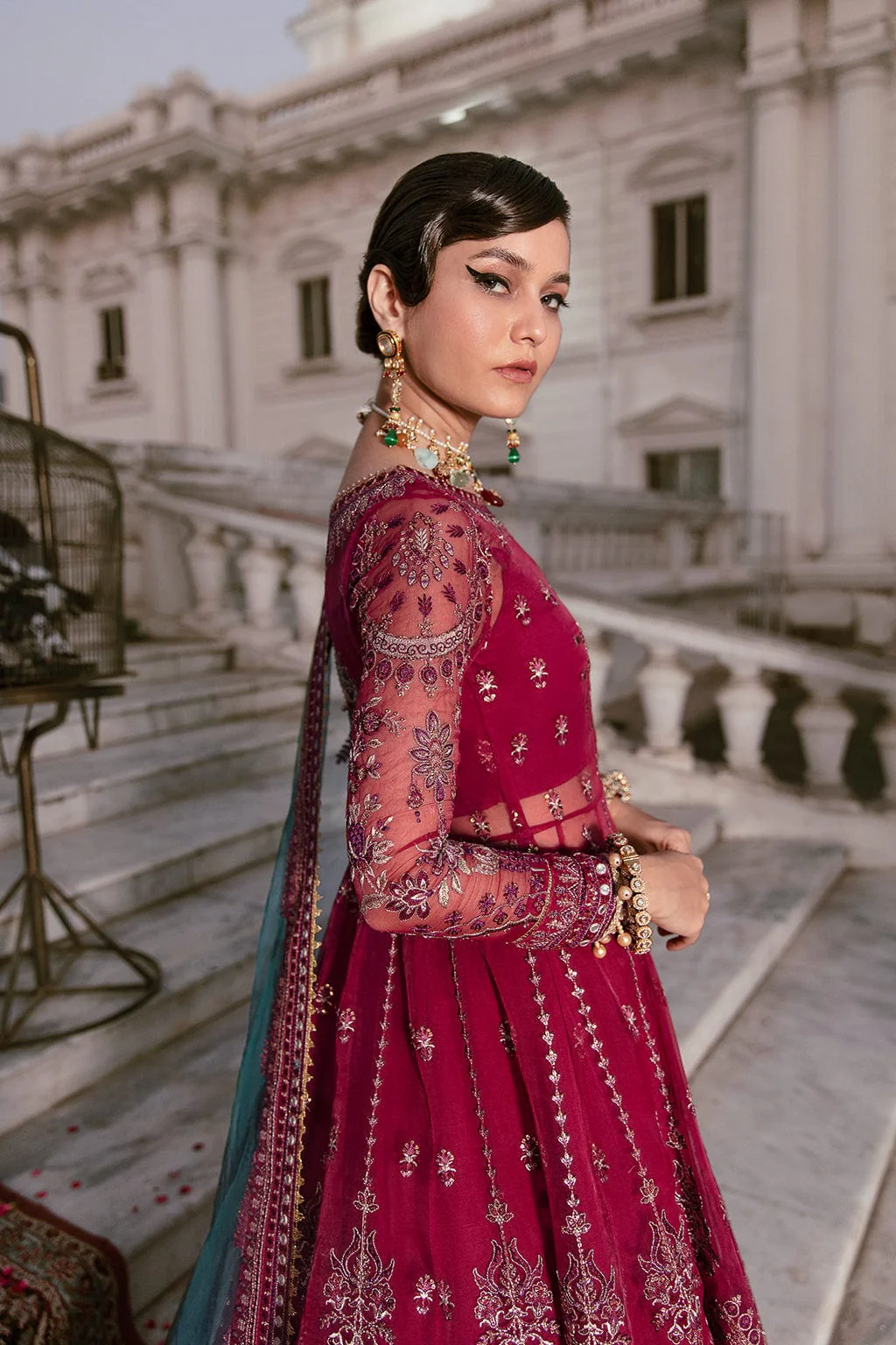 Afrozeh La Fuchsia Luxury Formal Collection 2022 – Majestic Reine - Image 3