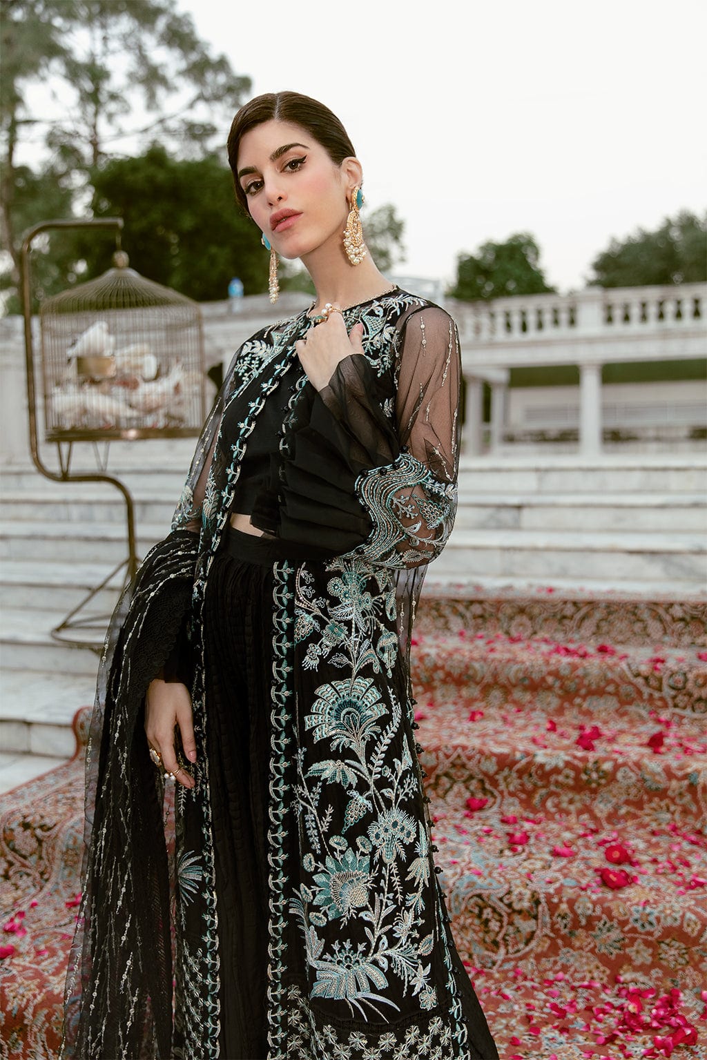Afrozeh La Fuchsia Luxury Formal Collection 2022 – Nightingale - Image 3
