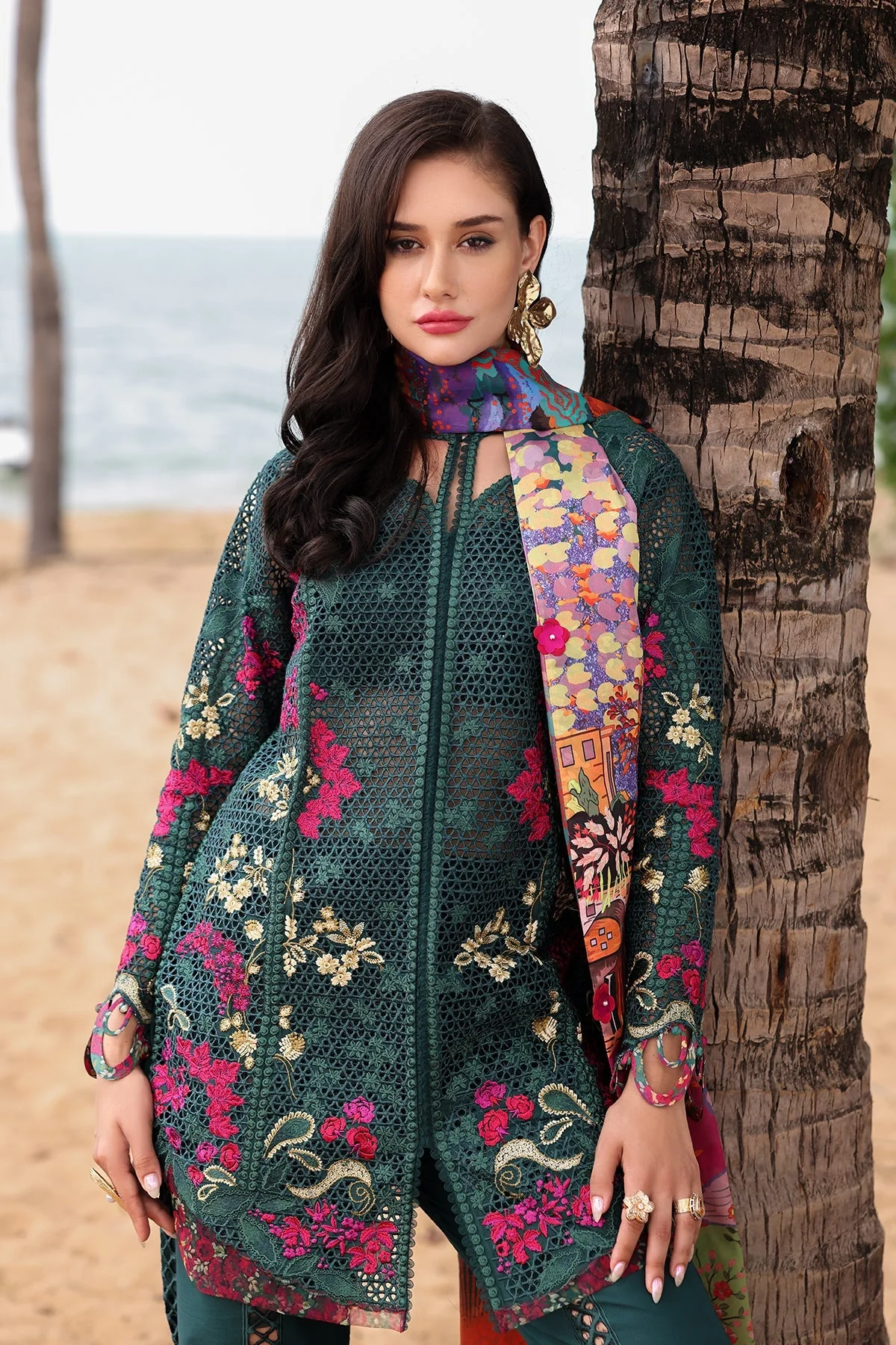 Afrozeh Eid Luxury Lawn – Vermora - Image 4
