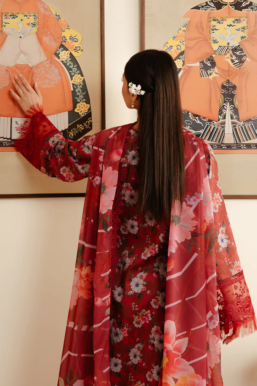 Afrozeh Malina Lawn Collection – Karis - Image 4