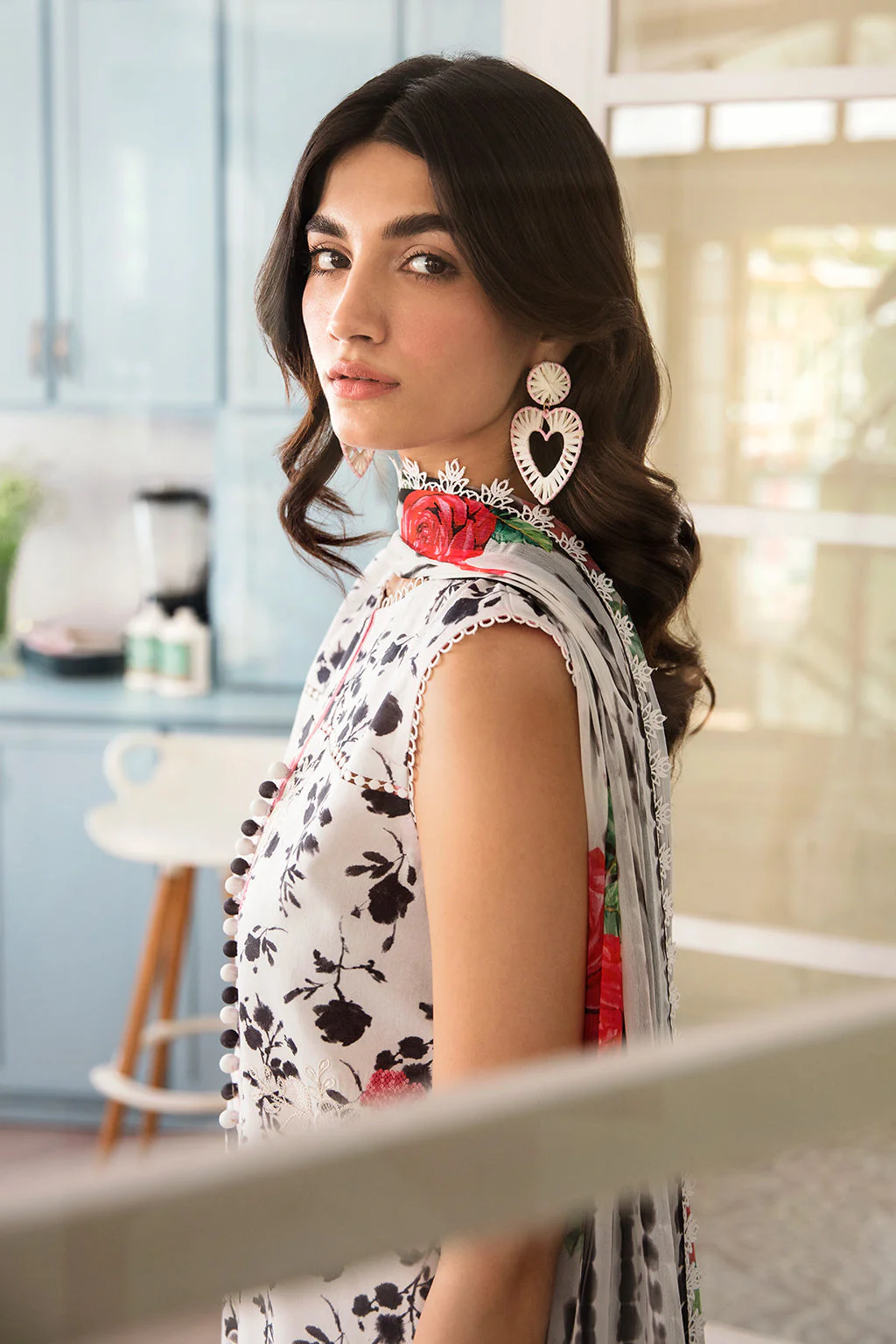 Afrozeh Printkari Lawn Collection – Sandy Shore - Image 5