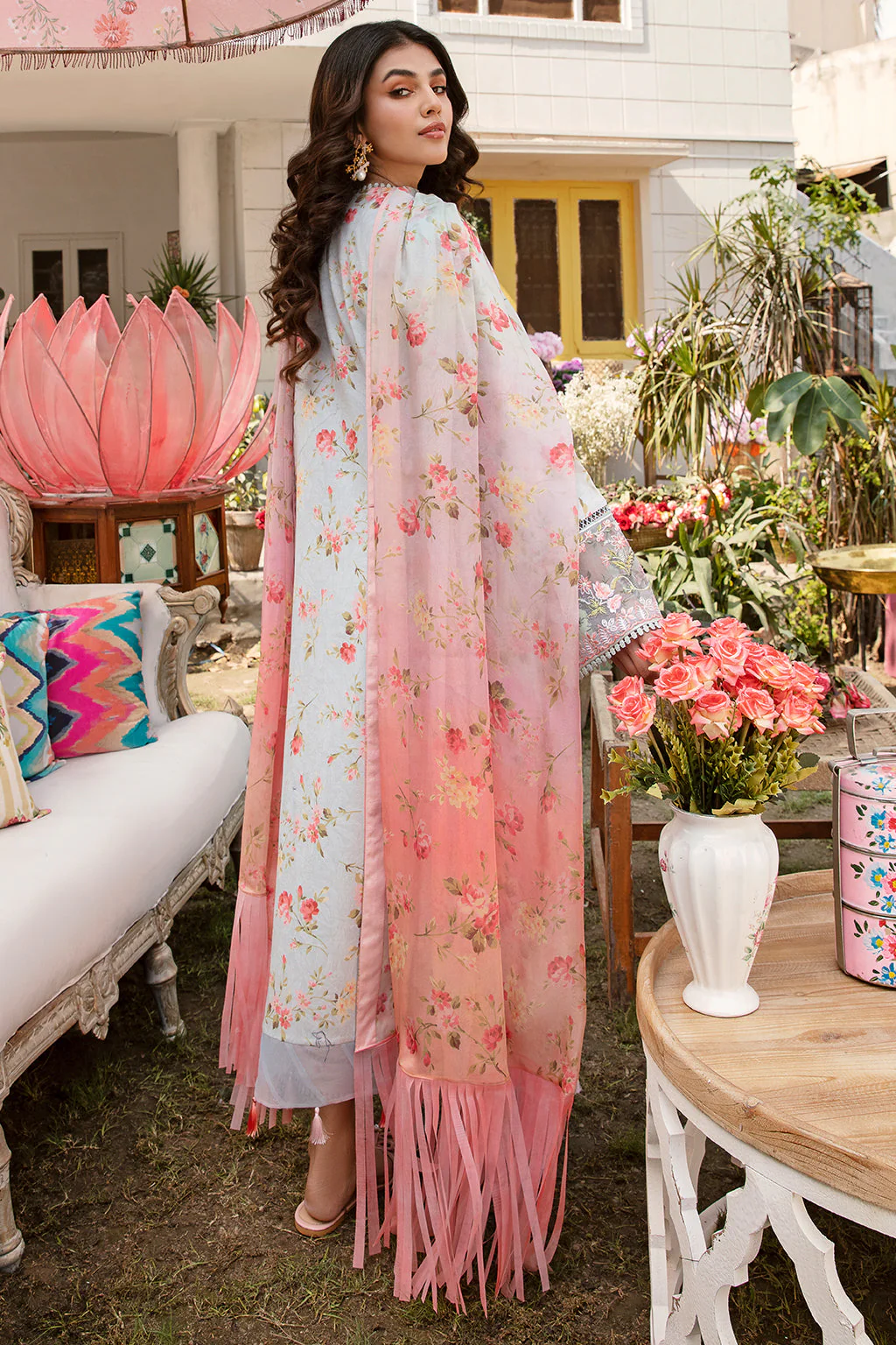 Afrozeh Rangreza Summer Edit Lawn Collection – Solasta - Image 2