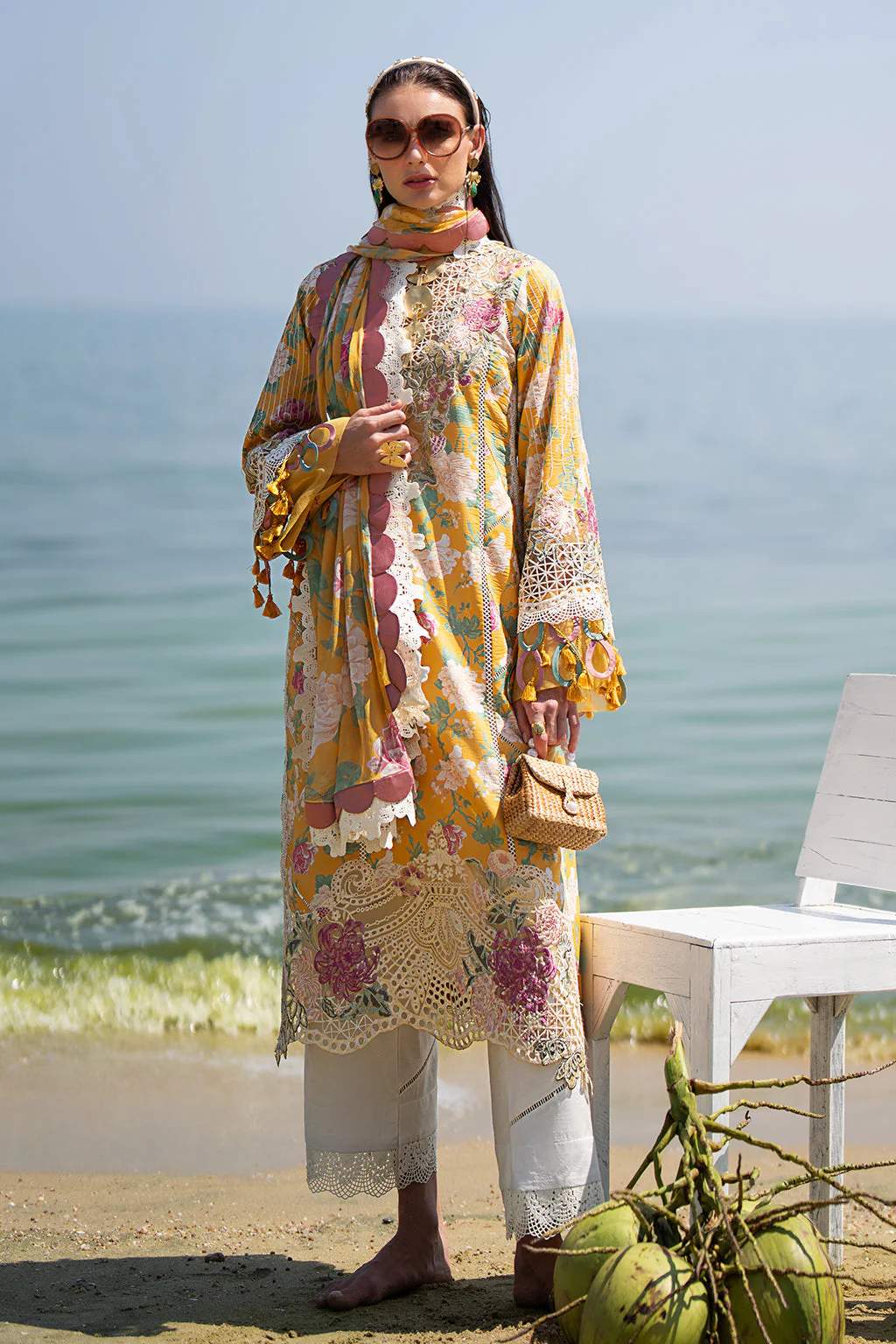 AJR Alif Signature Luxury Lawn by Abbas Jamil Rajpoot – Sunlit - Image 2