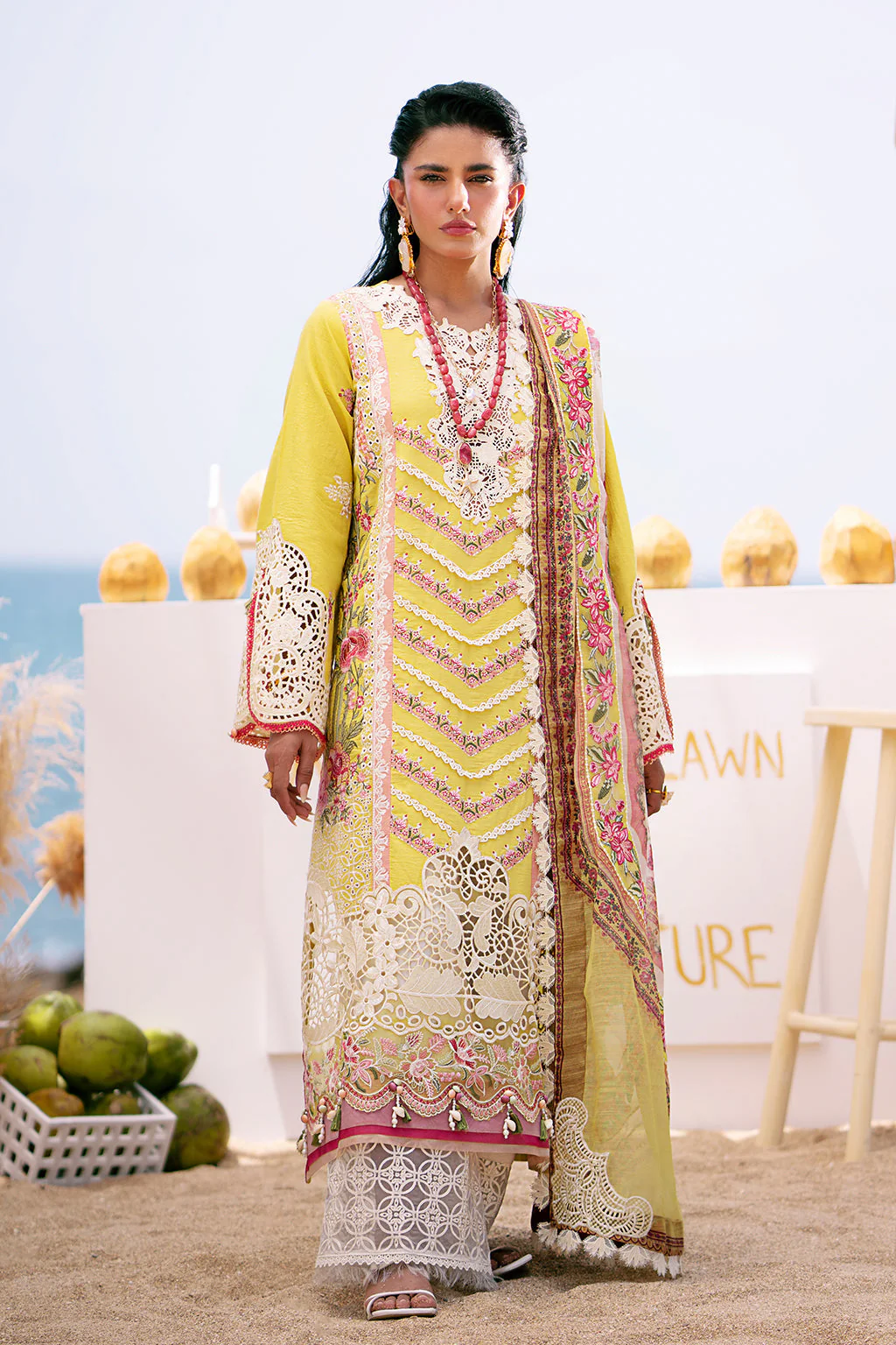 AJR Dastan Luxury Lawn – Sunset - Image 2