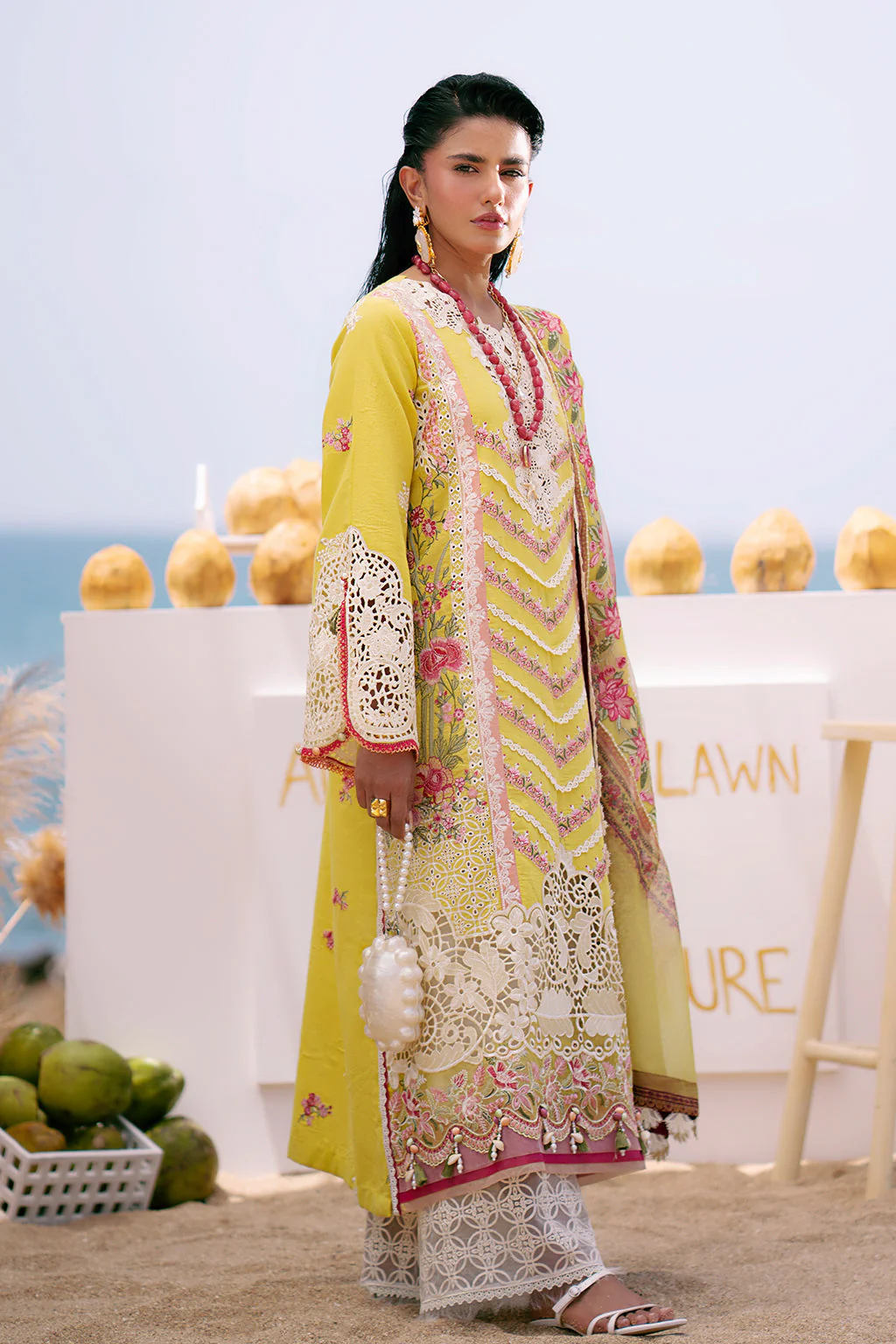 AJR Dastan Luxury Lawn – Sunset - Image 3