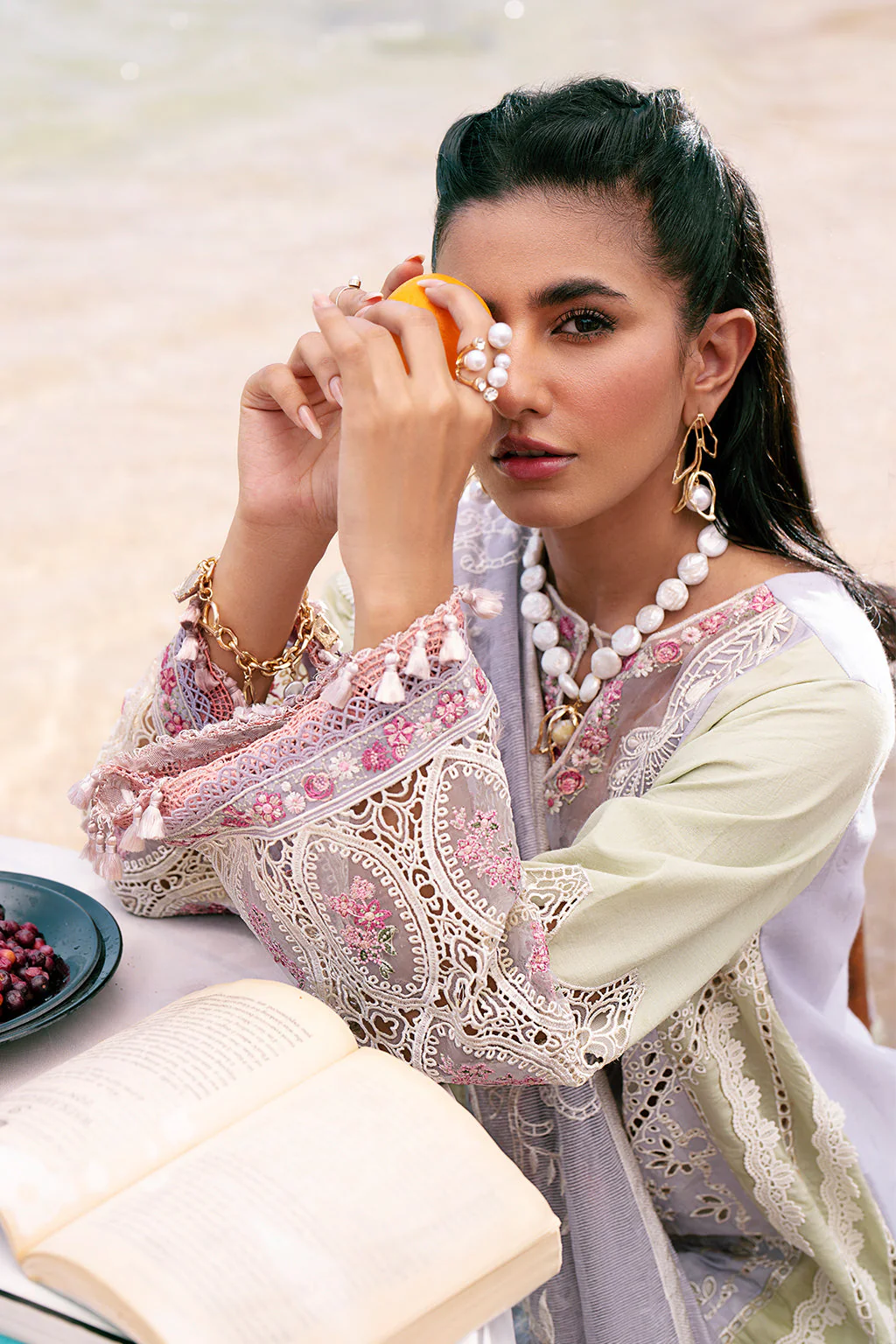 AJR Dastan Luxury Lawn – Wave - Image 3