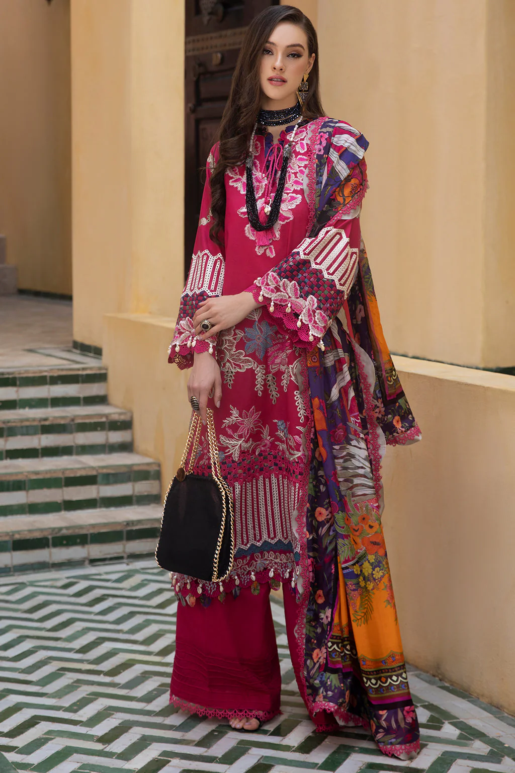 AJR Moksha Alif Luxury Lawn Collection – Amaani - Image 4