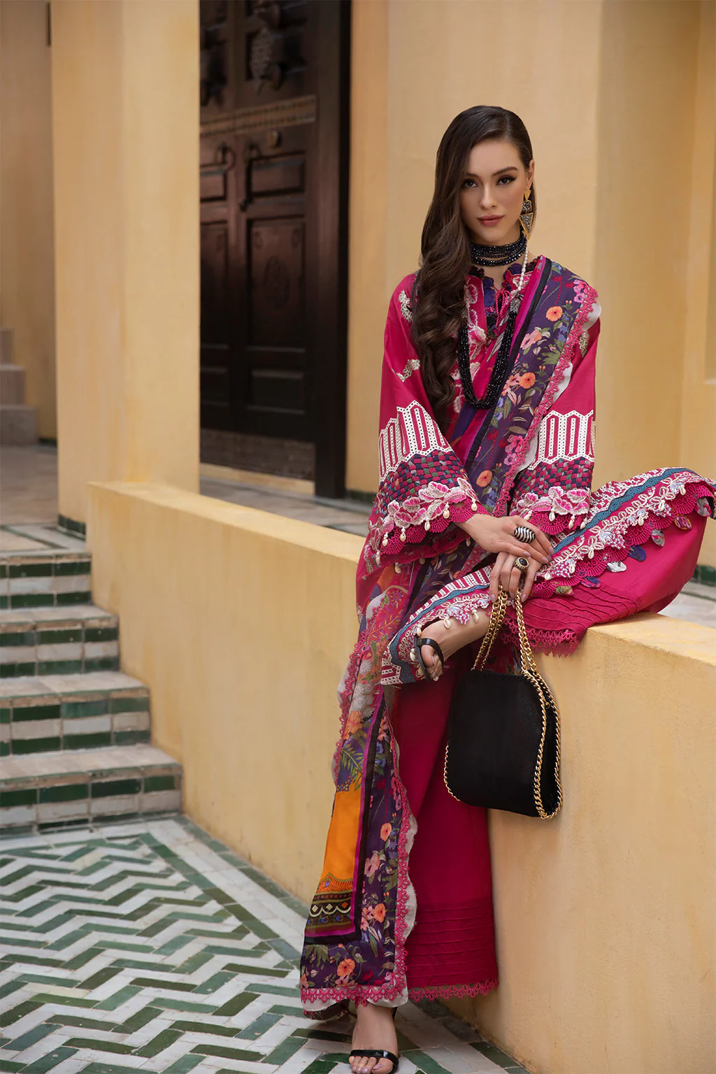AJR Moksha Alif Luxury Lawn Collection – Amaani - Image 6