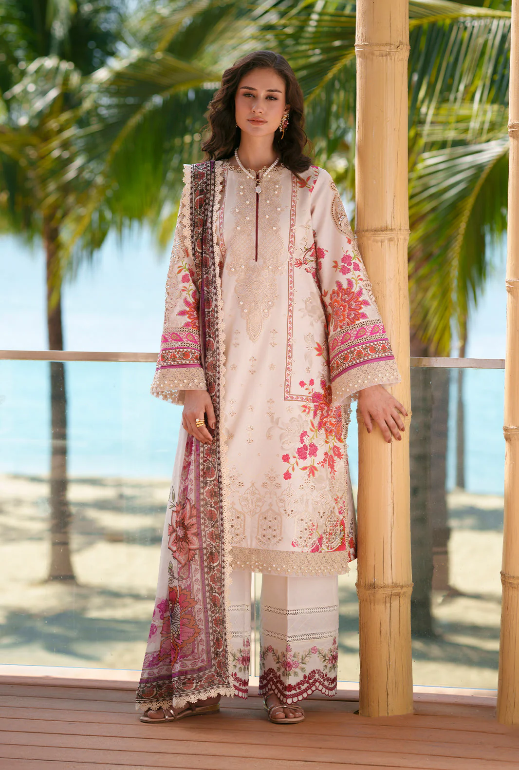 AJR Printed Chikankari Lawn – Aira - Image 3