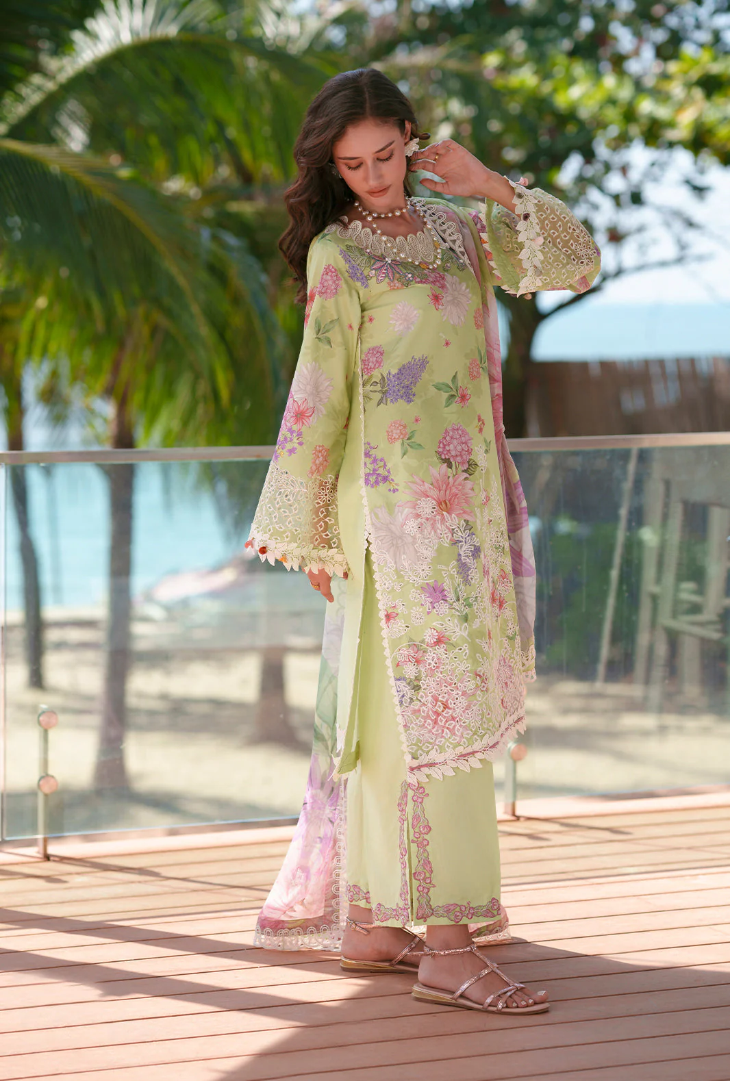 AJR Printed Chikankari Lawn – Riwa