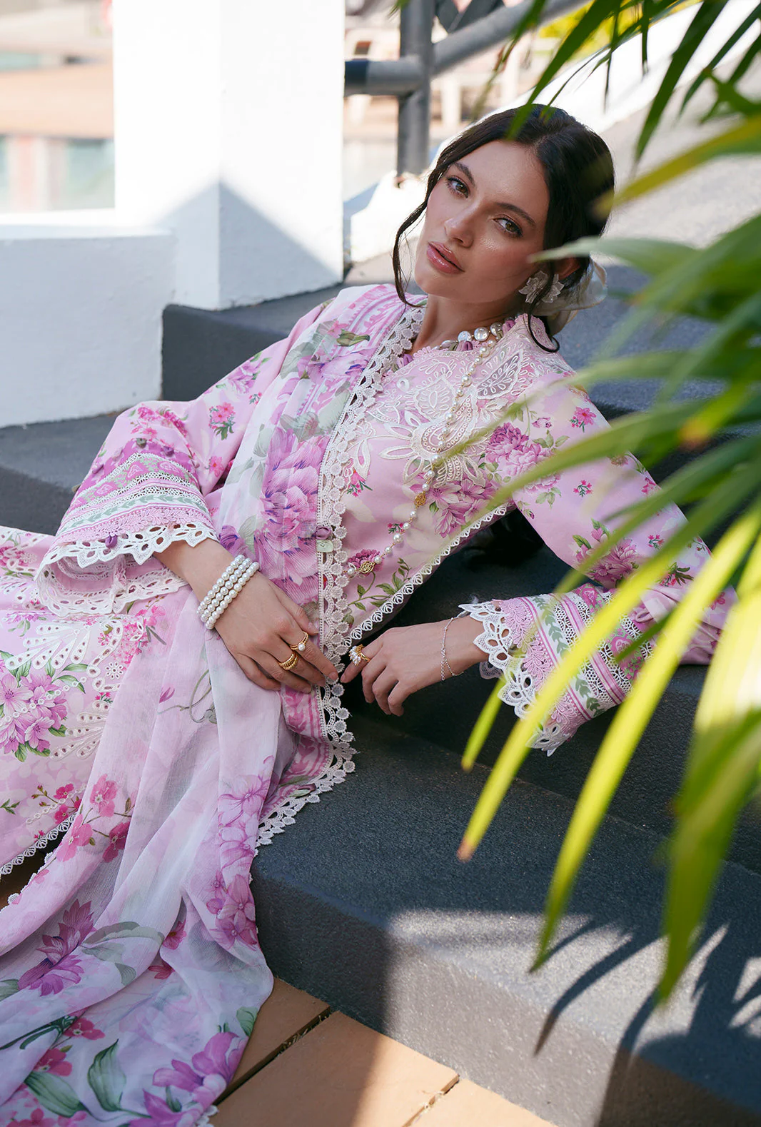 AJR Printed Chikankari Lawn – Rumi - Image 2