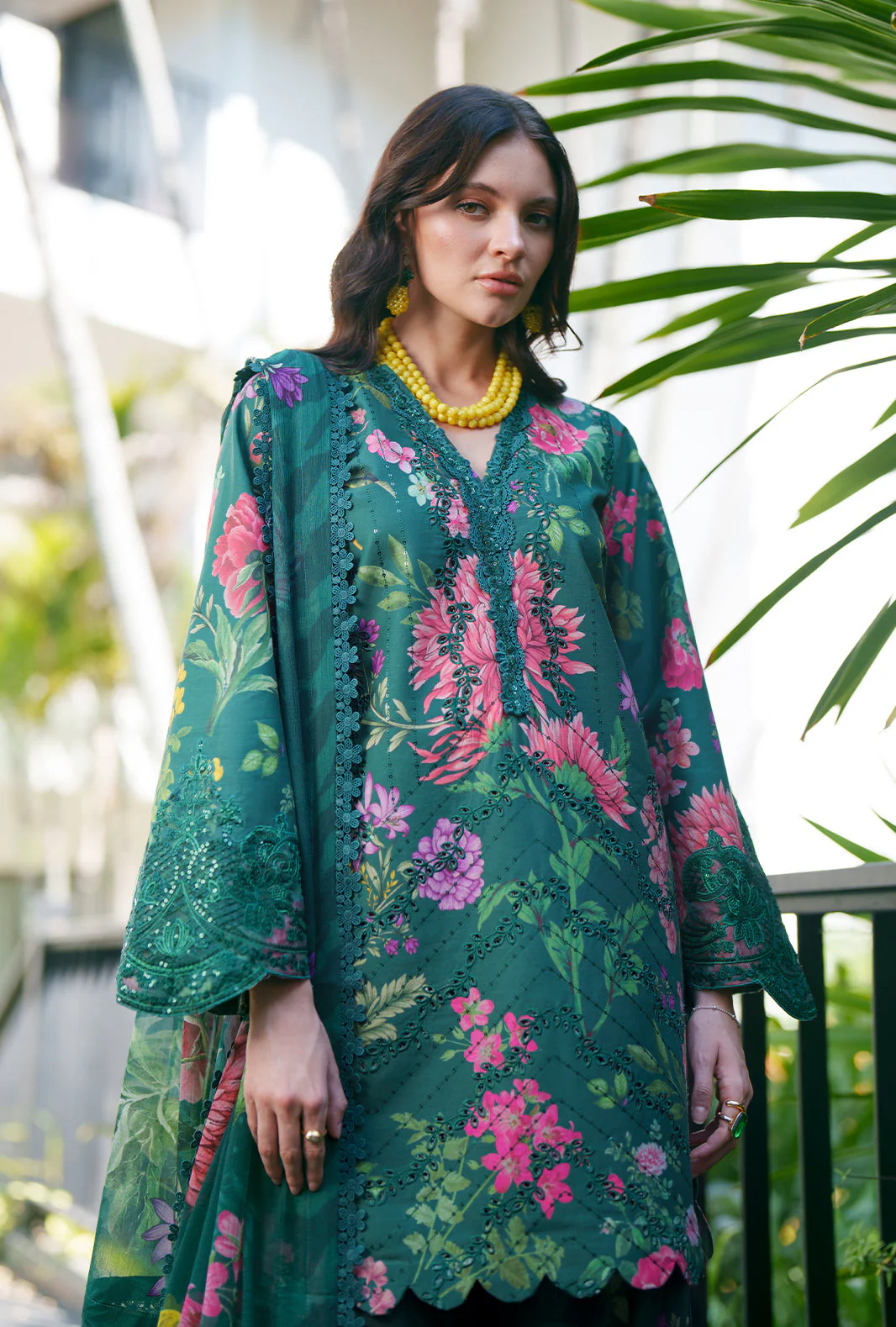 AJR Printed Chikankari Lawn – Tali - Image 6