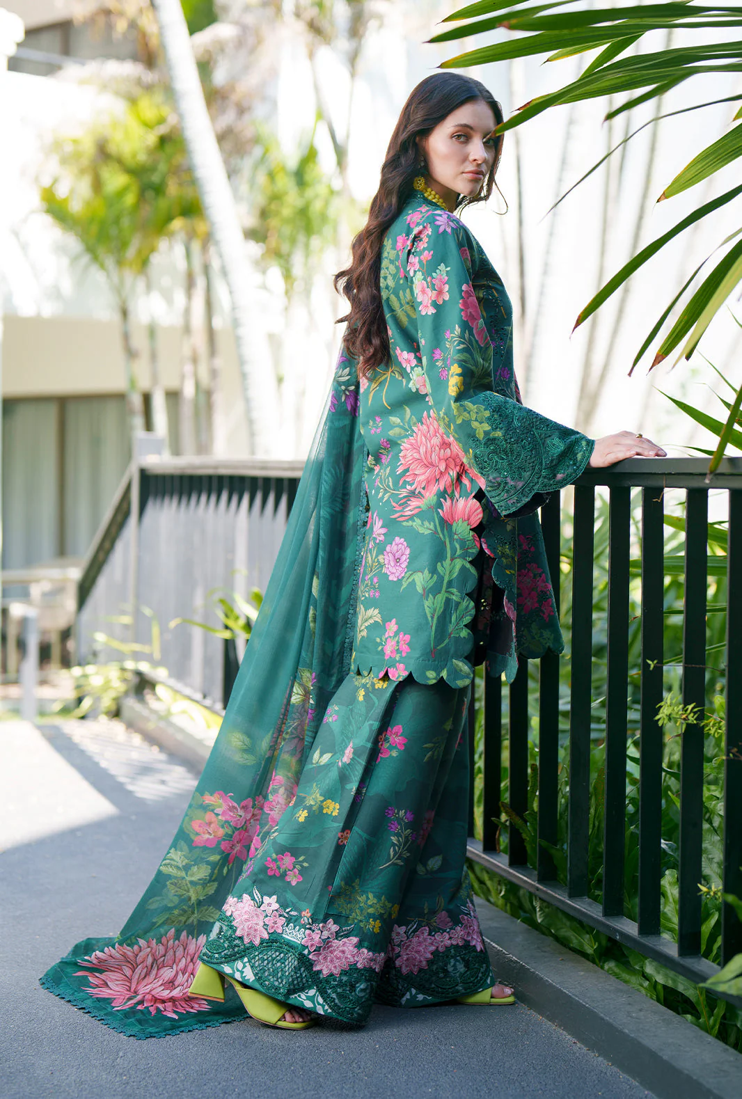 AJR Printed Chikankari Lawn – Tali - Image 7