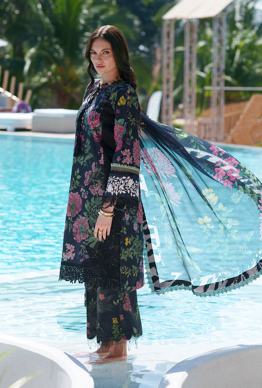 AJR Printed Chikankari Lawn – Vera - Image 3
