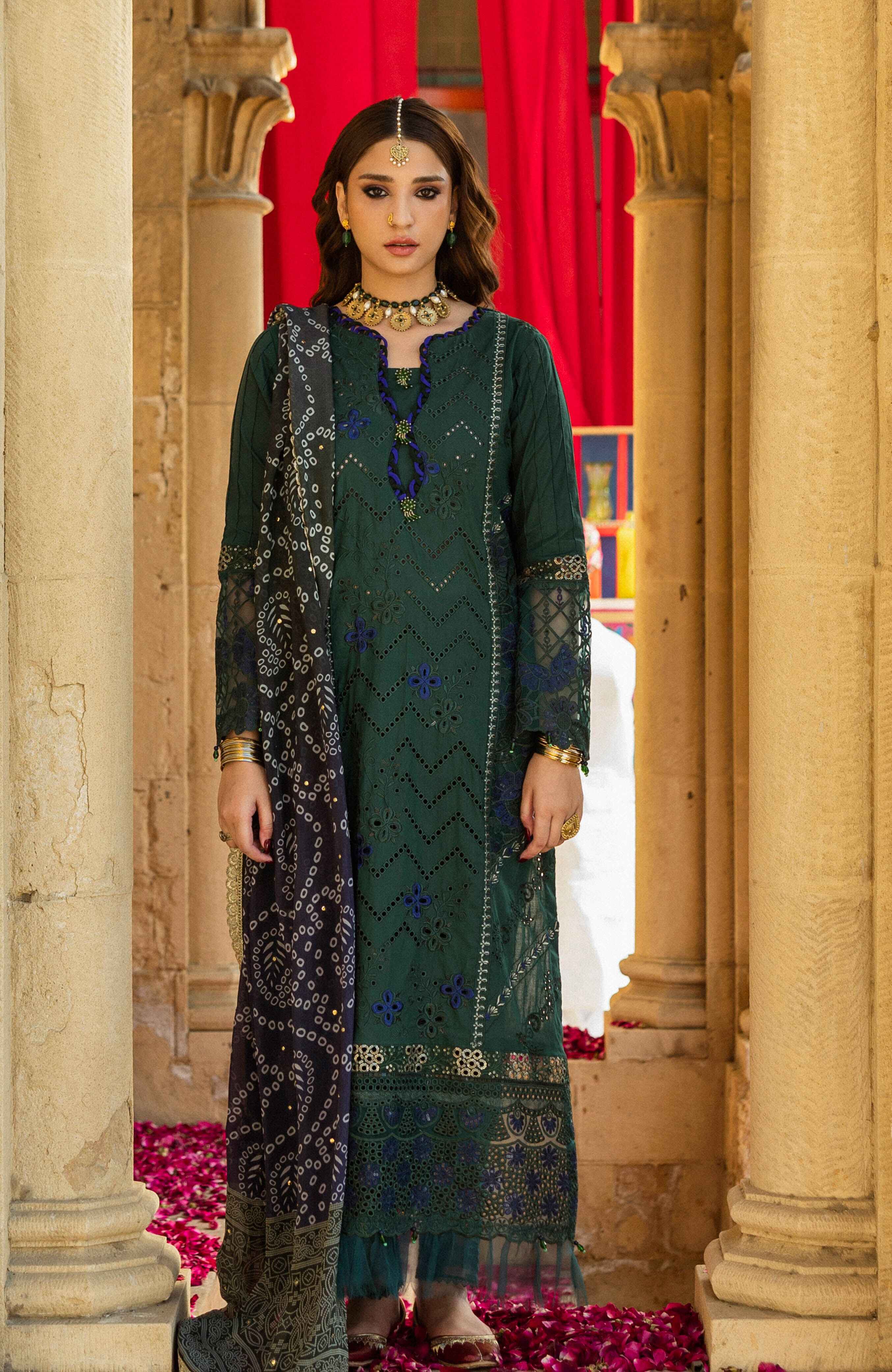 Al Zohaib Bandhani Lawn - The Tale of Jaipur – BTJ-25-05 - Image 3