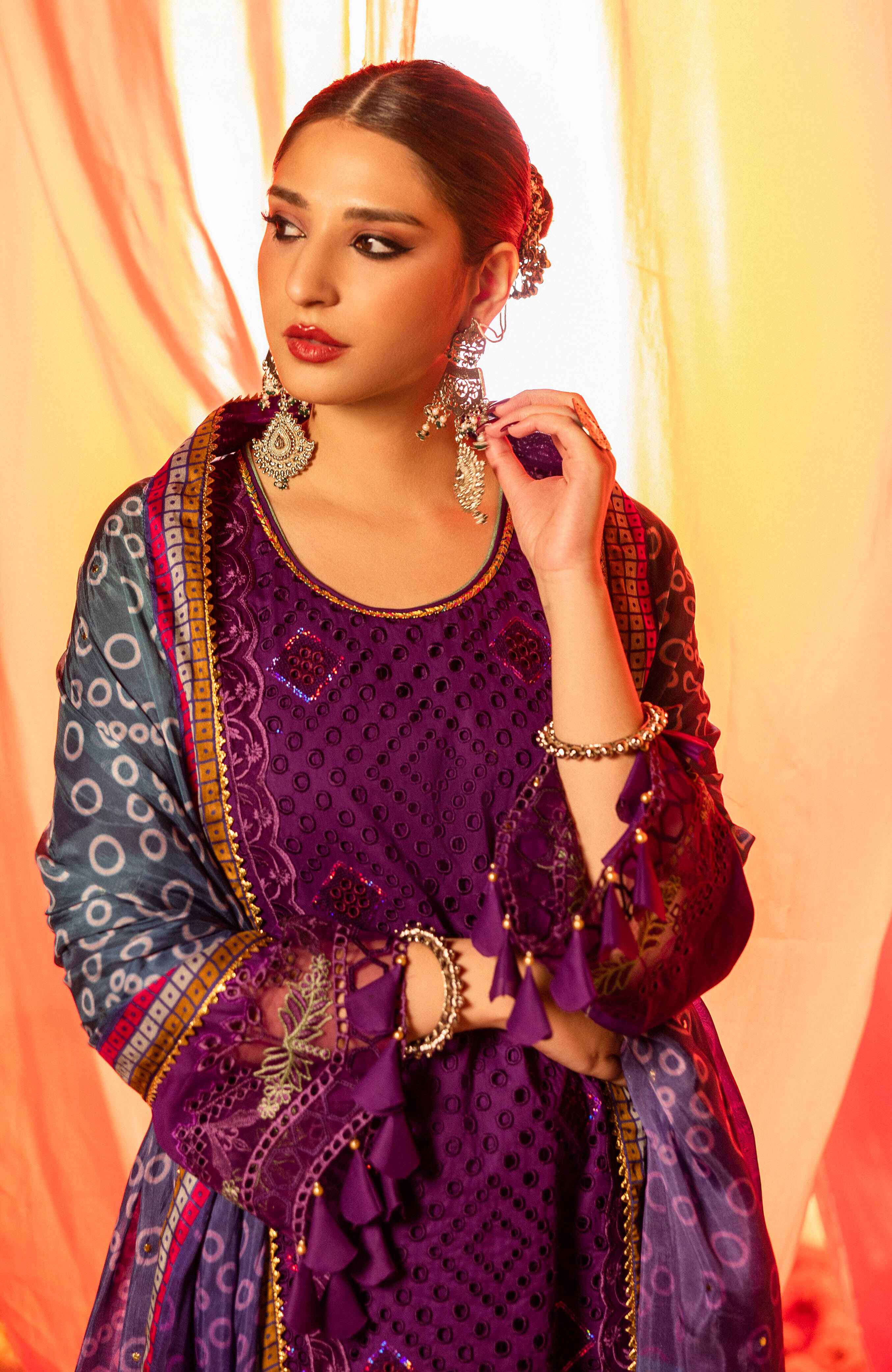 Al Zohaib Bandhani Lawn - The Tale of Jaipur – BTJ-25-09 - Image 4