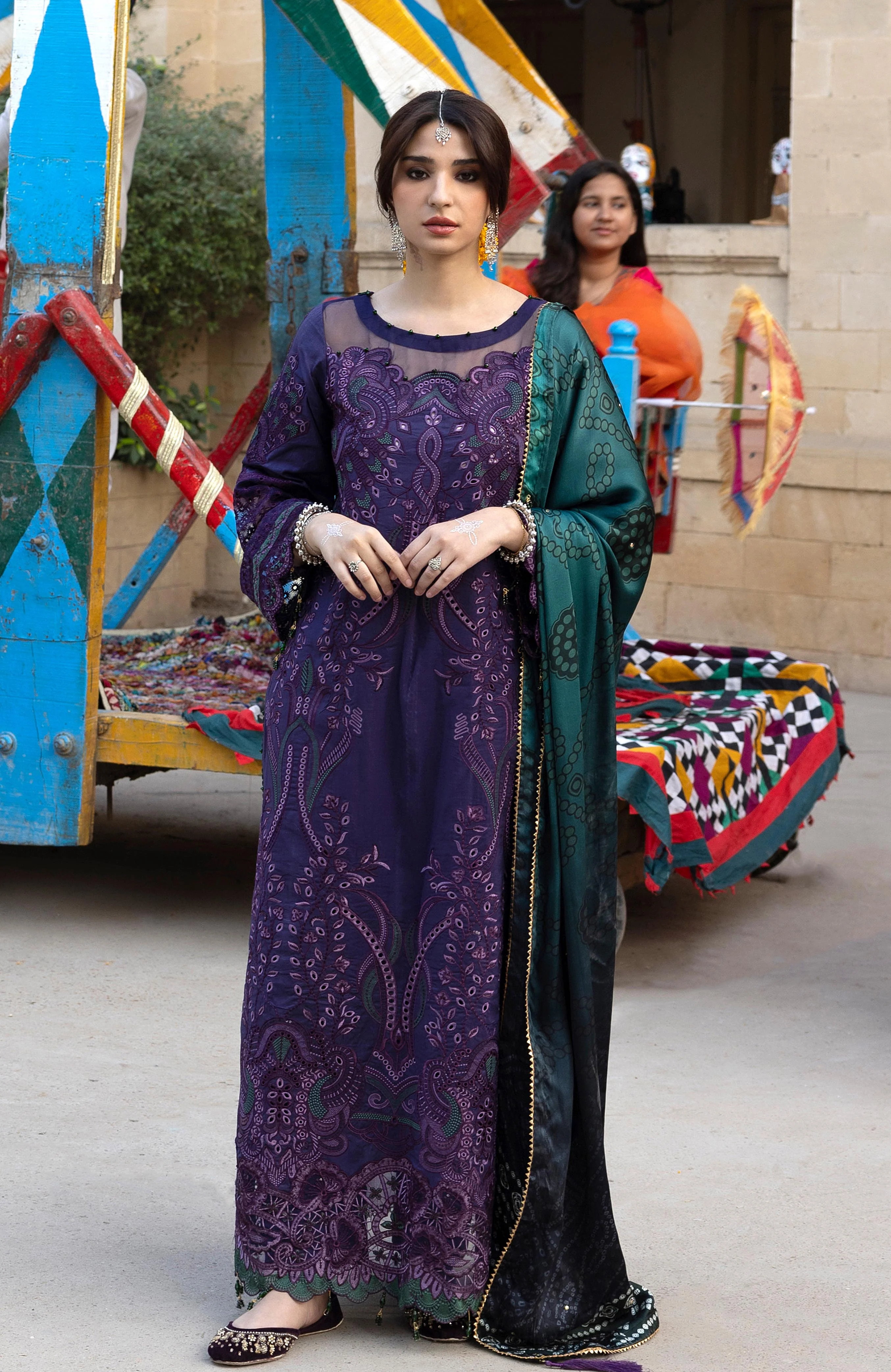 Al Zohaib Bandhani Lawn - The Tales of Jaipur – BTJ-26-08