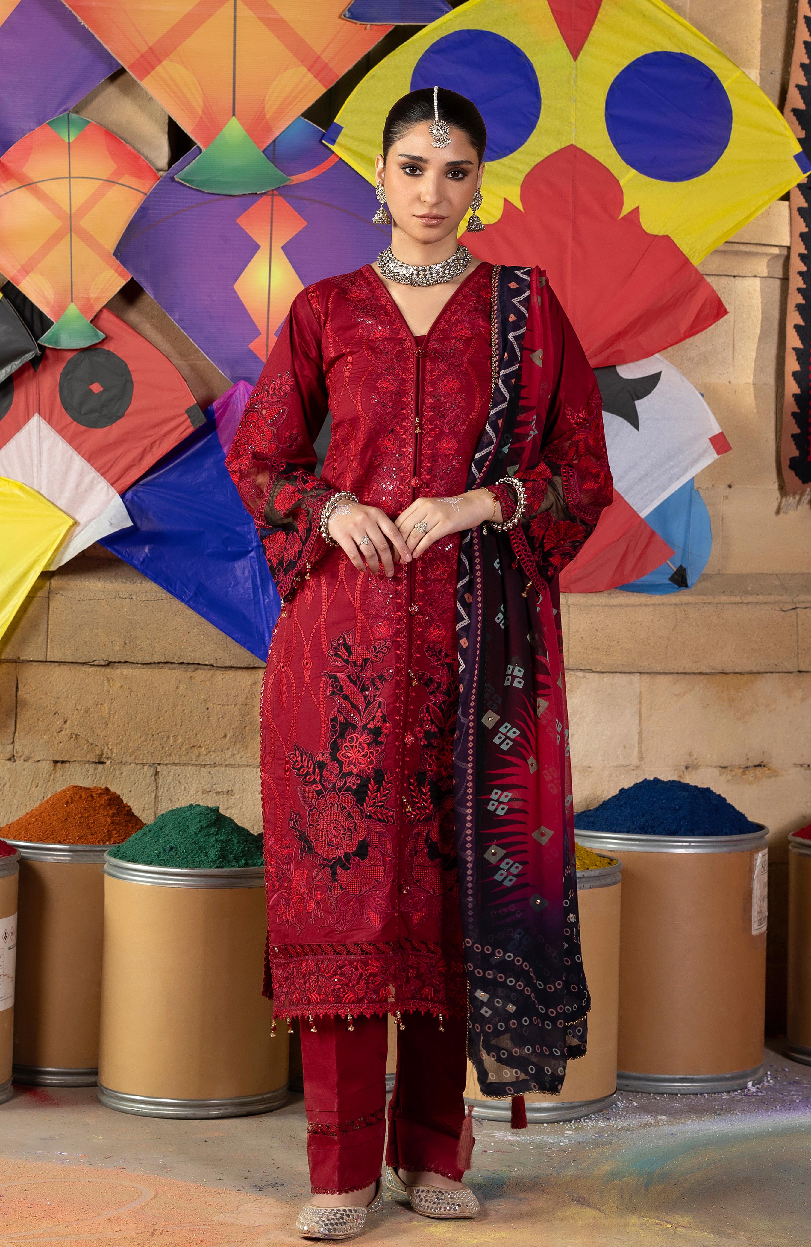 Al Zohaib Bandhani Lawn - The Tales of Jaipur – BTJ-26-09 - Image 3