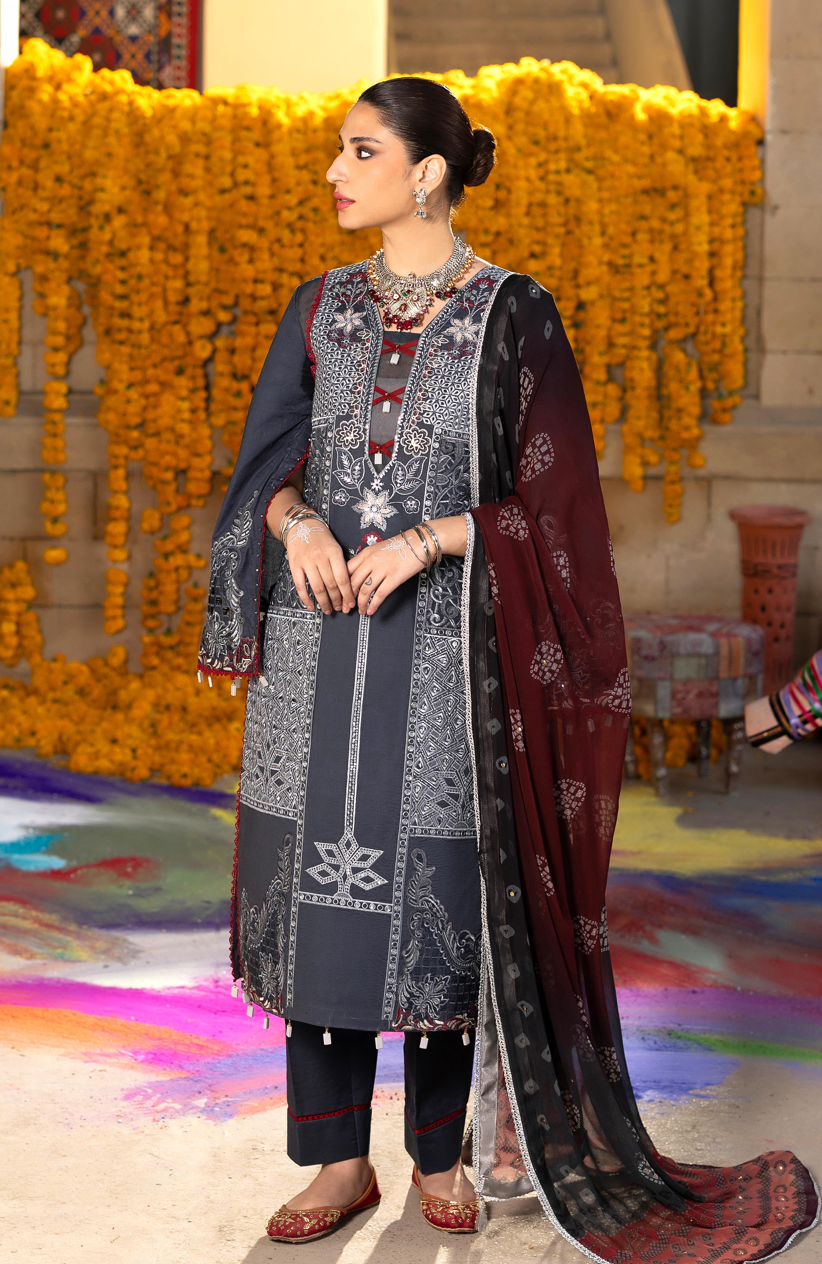 Al Zohaib Bandhani Lawn - The Tales of Jaipur – BTJ-26-10 - Image 3