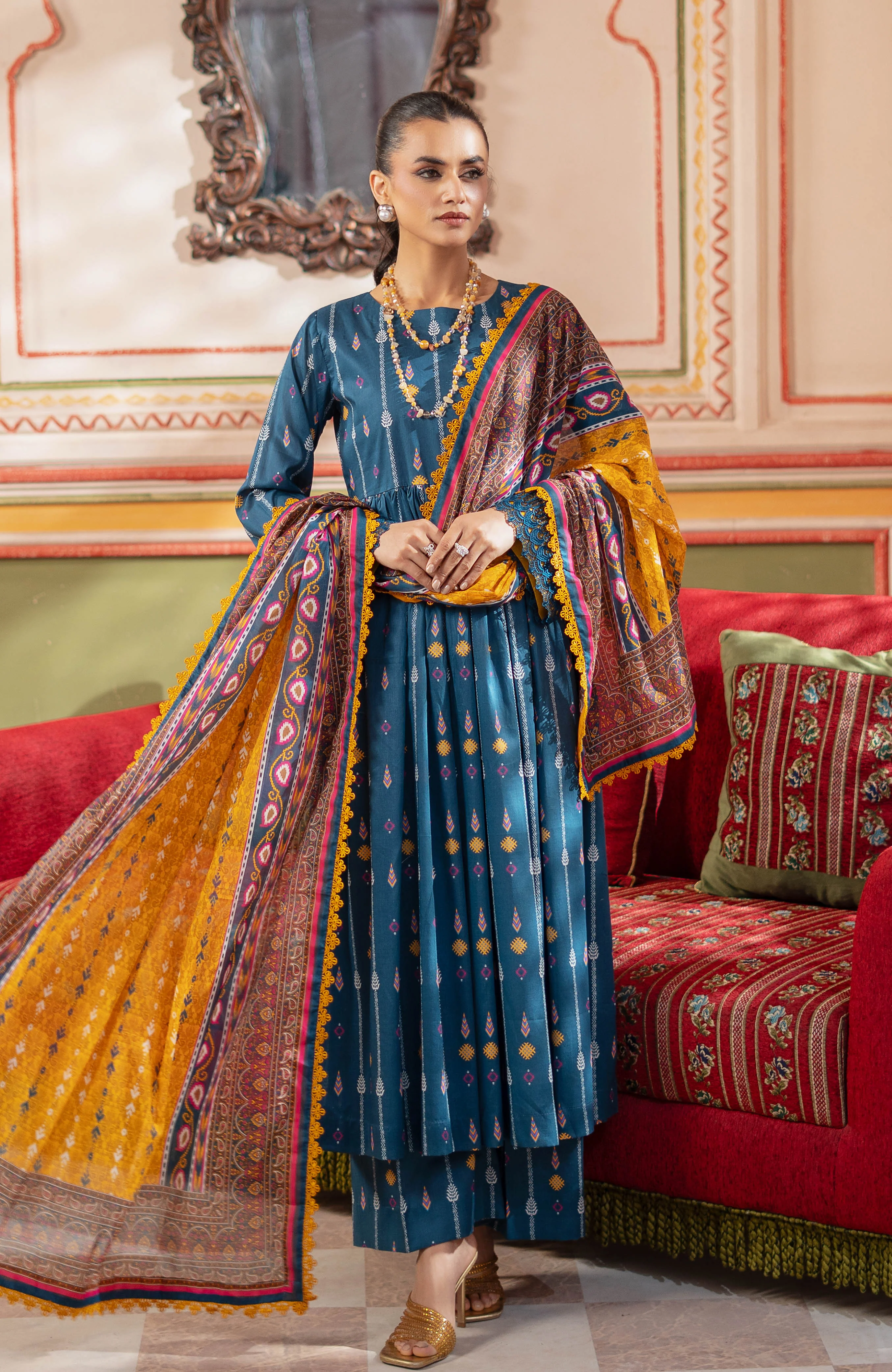 Al Zohaib Colors Identic Separates Lawn – CDI-25-09 - Image 3