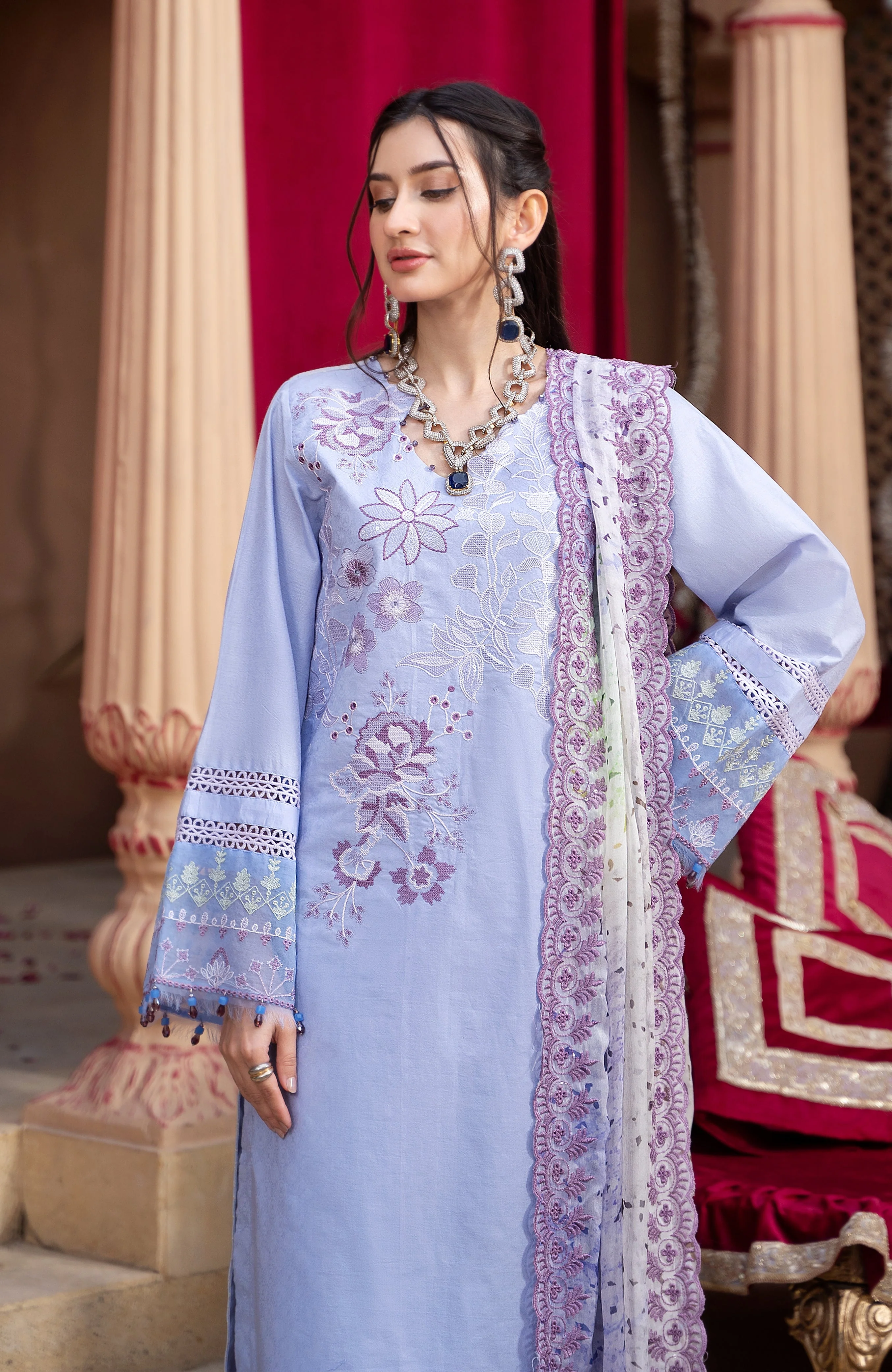 Al Zohaib Sunshine Bloom Eid Lawn Collection – SBP-24-08 - Image 4