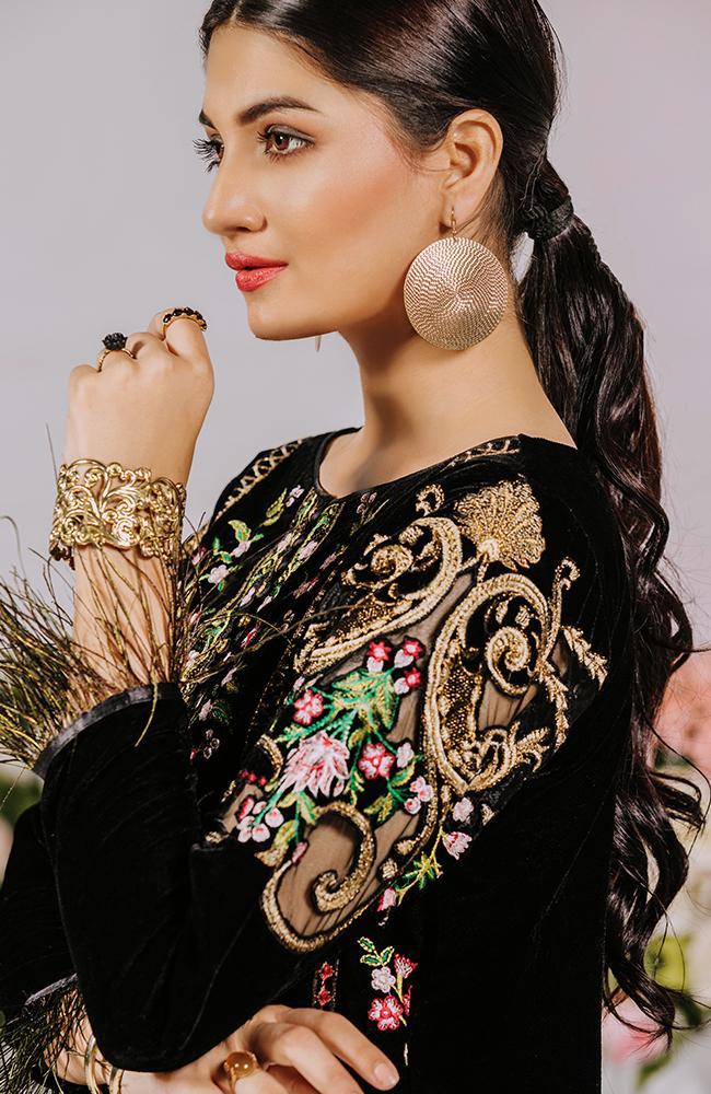 Al Zohaib Velvet Collection 2020 – AZV20-01 - Image 2