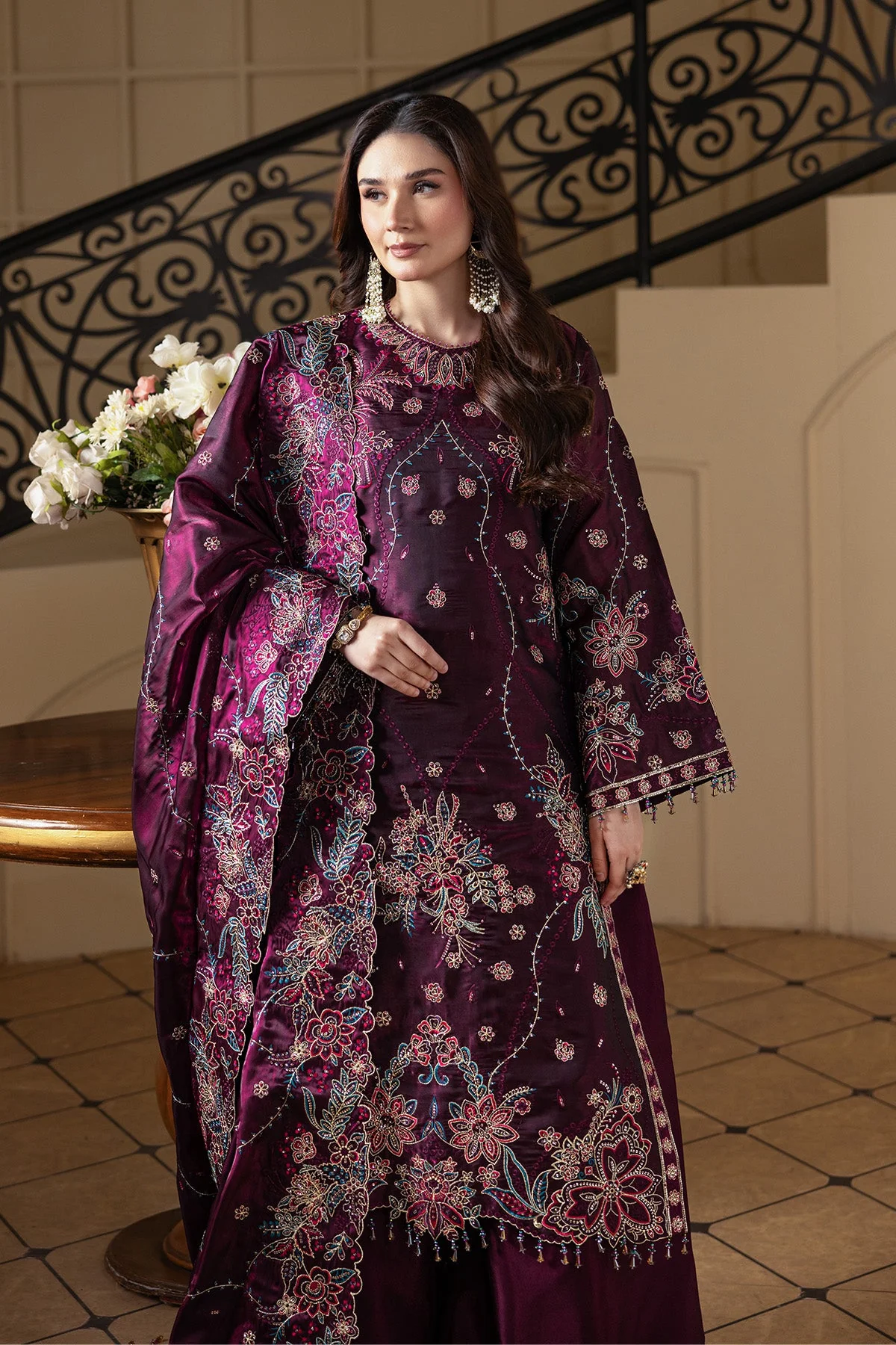 Alizeh Aaina Sheesha Silk Formals – AF-SS-2242-Melisa - Image 6