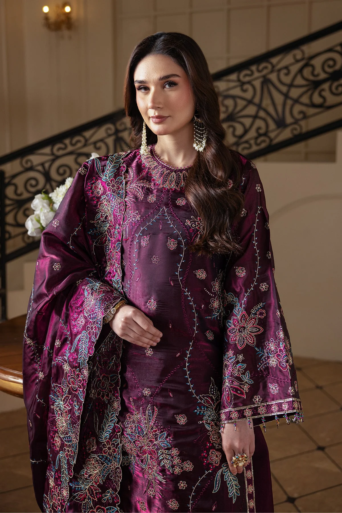 Alizeh Aaina Sheesha Silk Formals – AF-SS-2242-Melisa - Image 8
