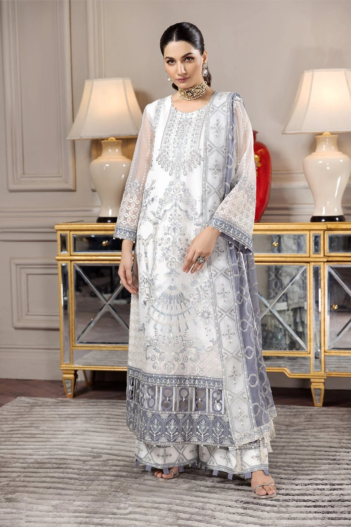 Alizeh Aqs-e-Dast Festive Chiffon Collection 2022 – Amar - Image 5