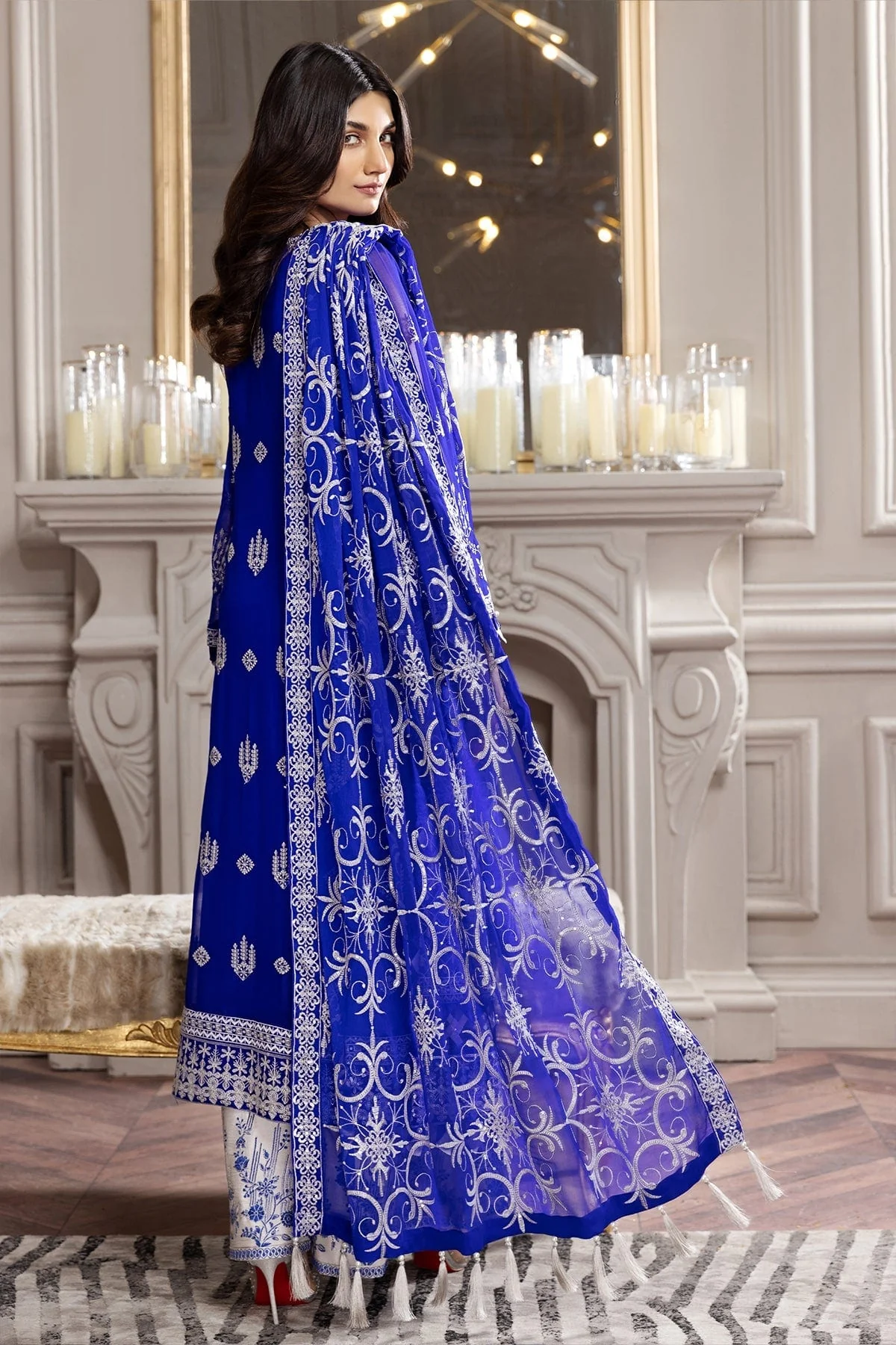 Alizeh Aqs-e-Dast Festive Chiffon Collection 2022 – Gulnaar - Image 8