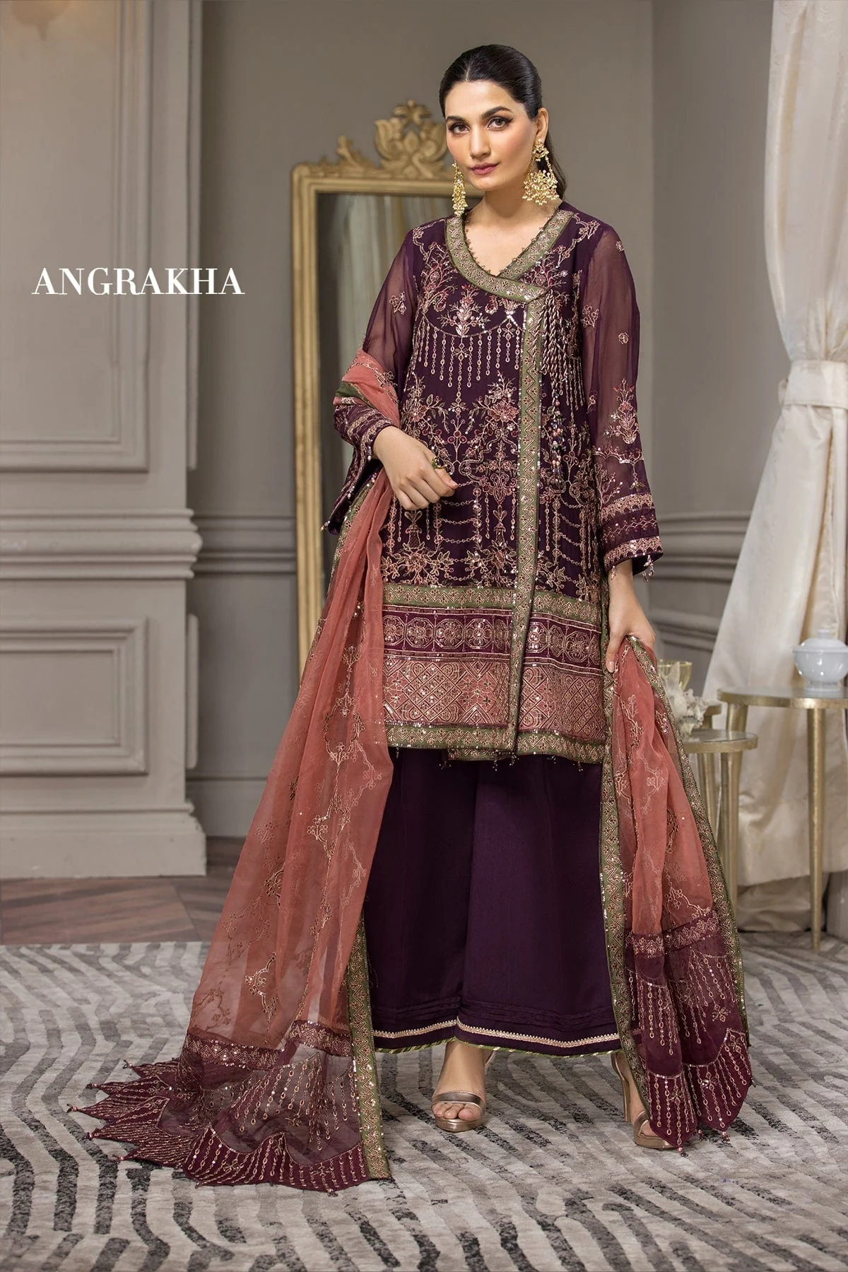 Alizeh Aqs-e-Dast Festive Chiffon Collection 2022 – Lehr - Image 7