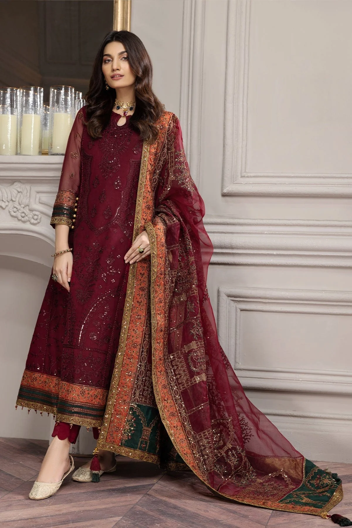 Alizeh Aqs-e-Dast Festive Chiffon Collection 2022 – Mehlika - Image 5