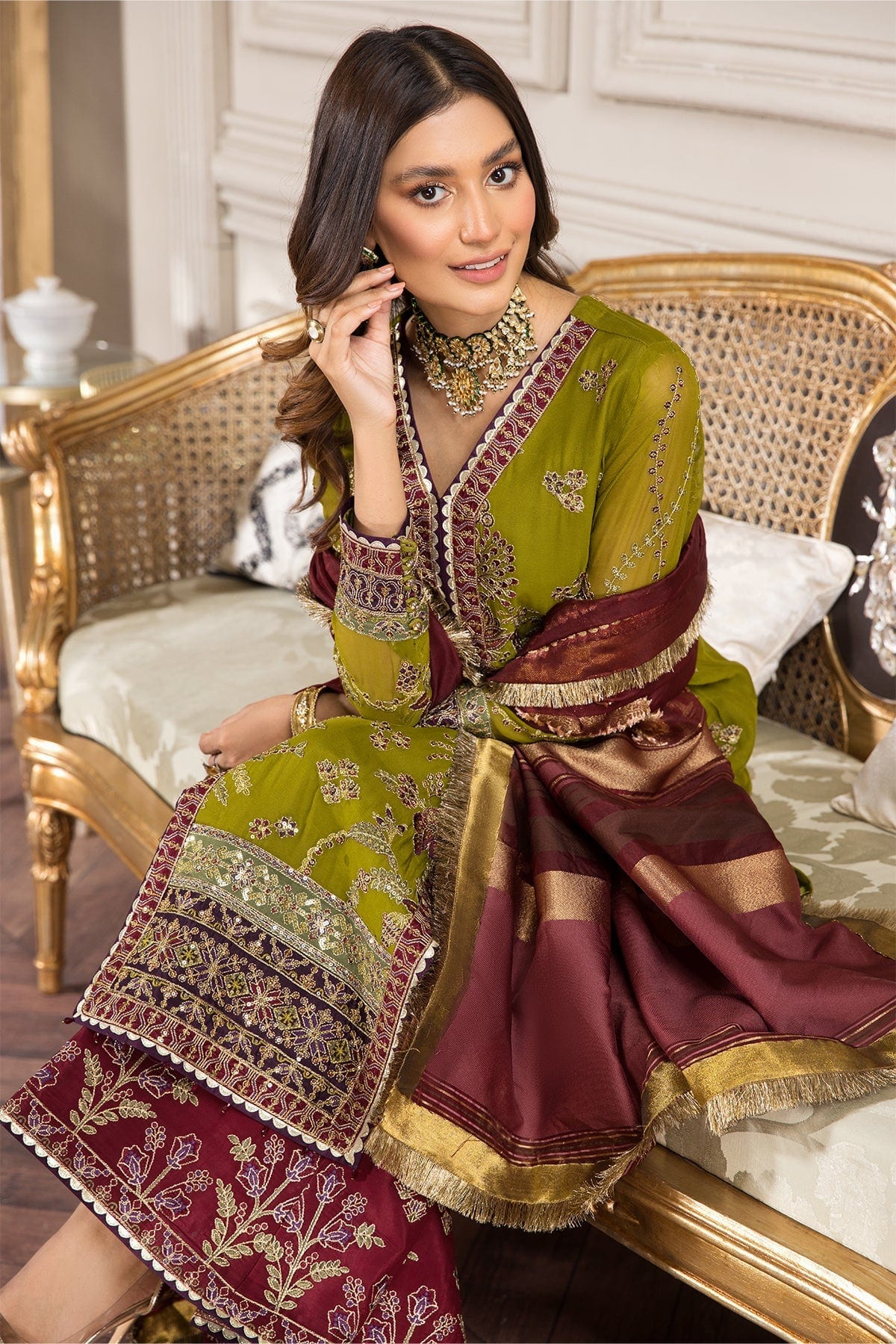 Alizeh Aqs-e-Dast Festive Chiffon Collection 2022 – Nayab - Image 10