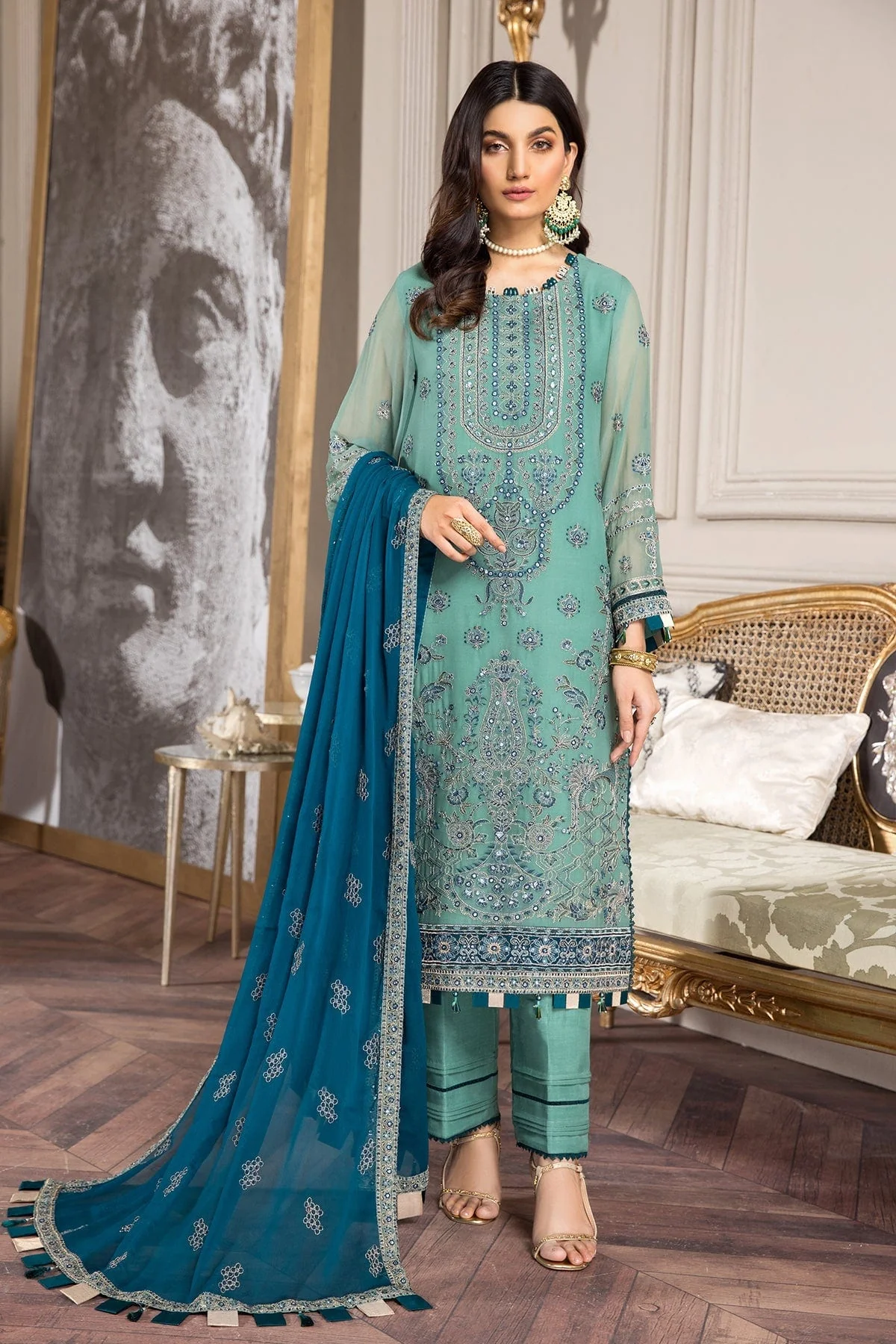 Alizeh Aqs-e-Dast Festive Chiffon Collection 2022 – Zeb - Image 8