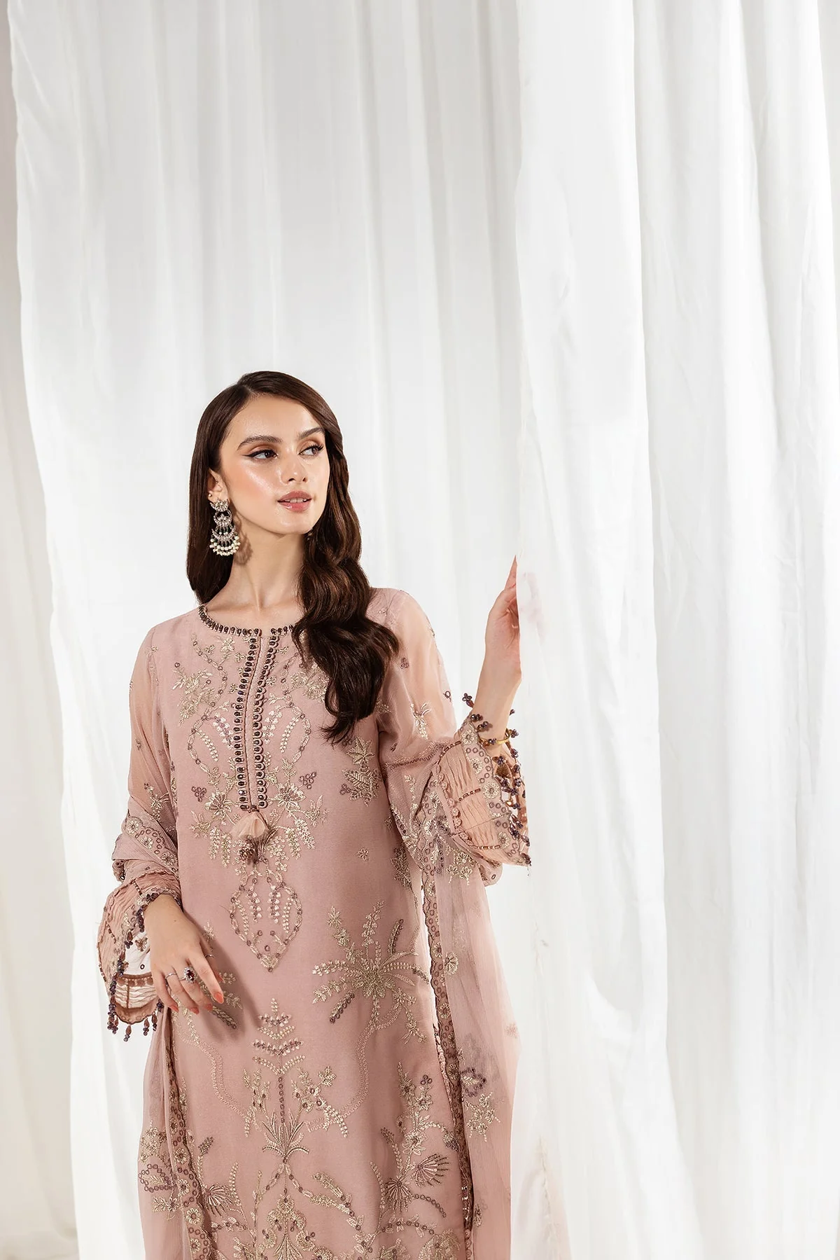 Alizeh Dhaagay Stitched/Pret Luxury Formal Wear – Akash - V03D01 - Image 9