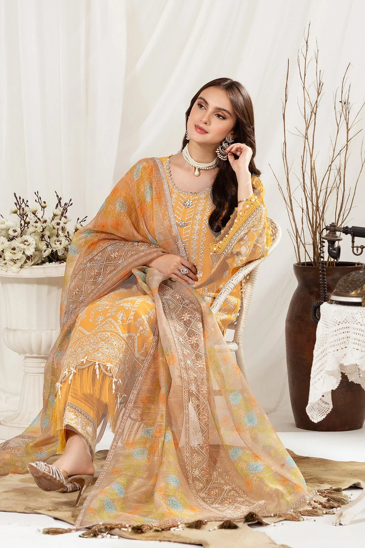 Alizeh Dhaagay Stitched/Pret Luxury Formal Wear – Zayur - V03D04 - Image 7