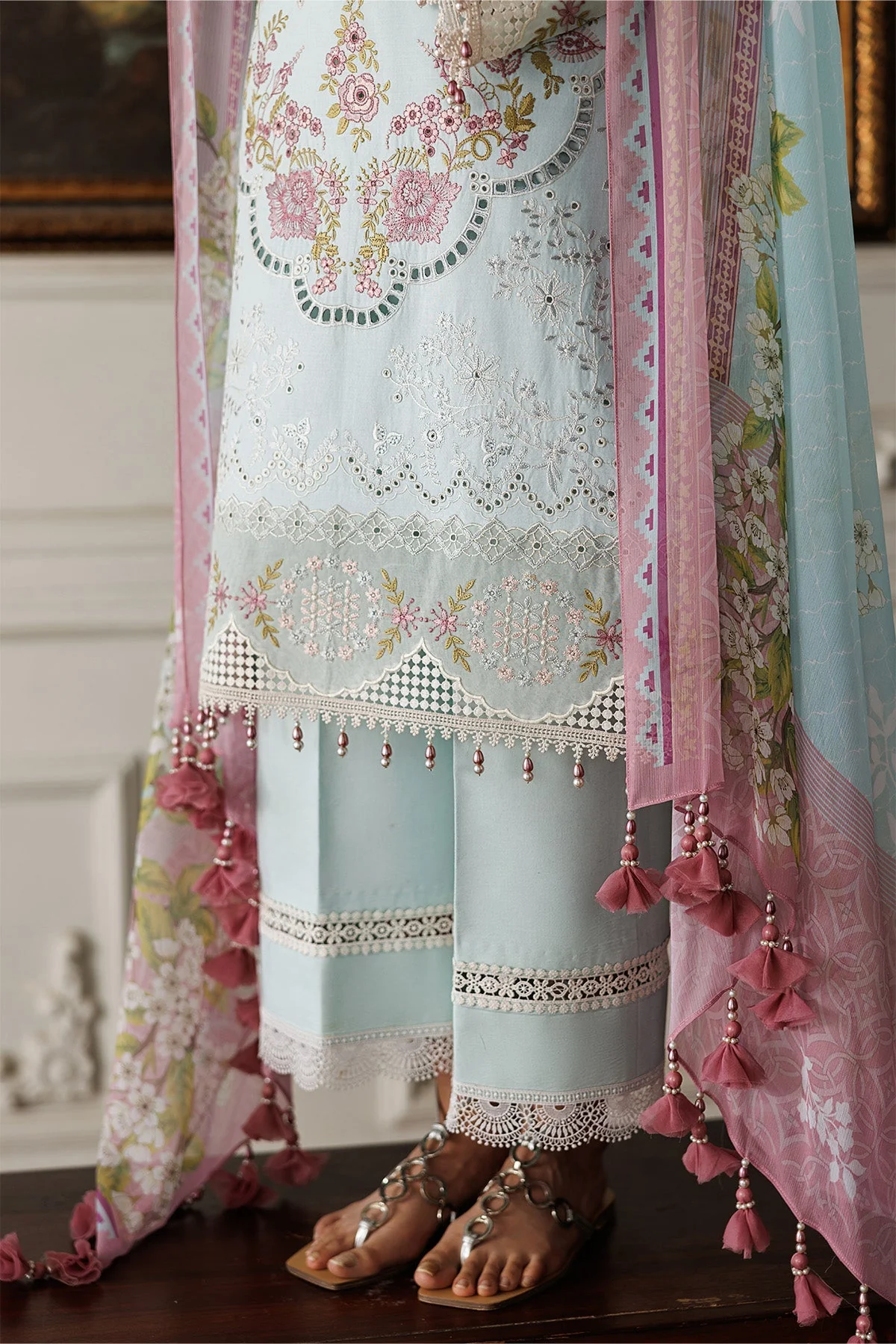 Alizeh Eid Festive Lawn – 7050-Sabrina - Image 8