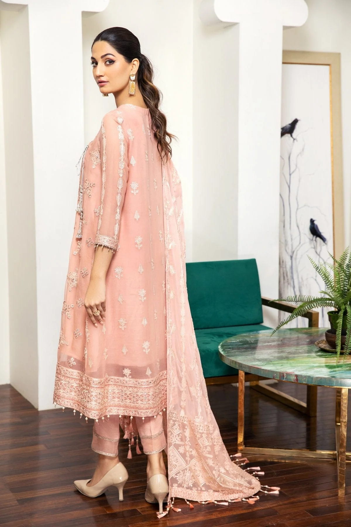 Alizeh Embroidered Chiffon Royale De Luxe Collection – Alana - Image 7