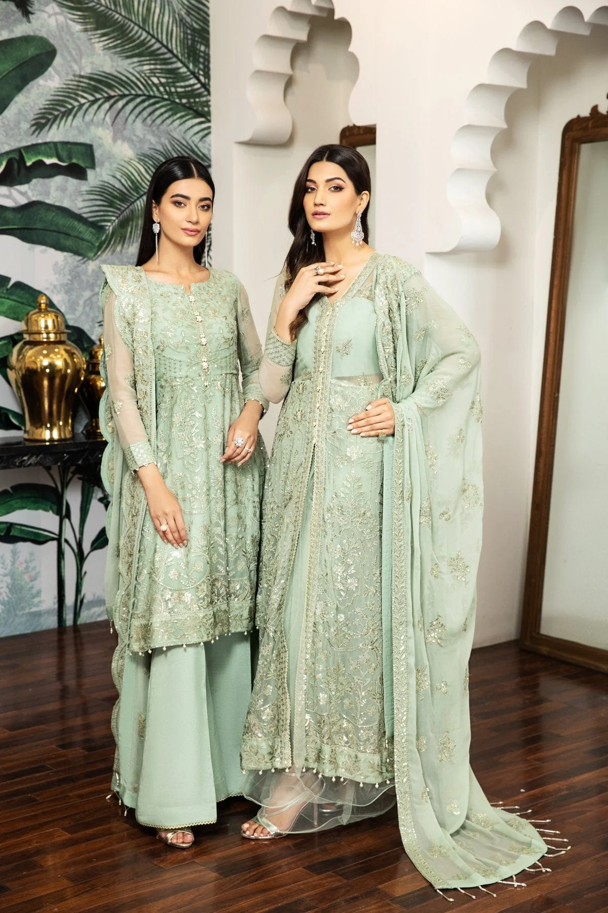 Alizeh Embroidered Chiffon Royale De Luxe Collection – Saphir - Image 2