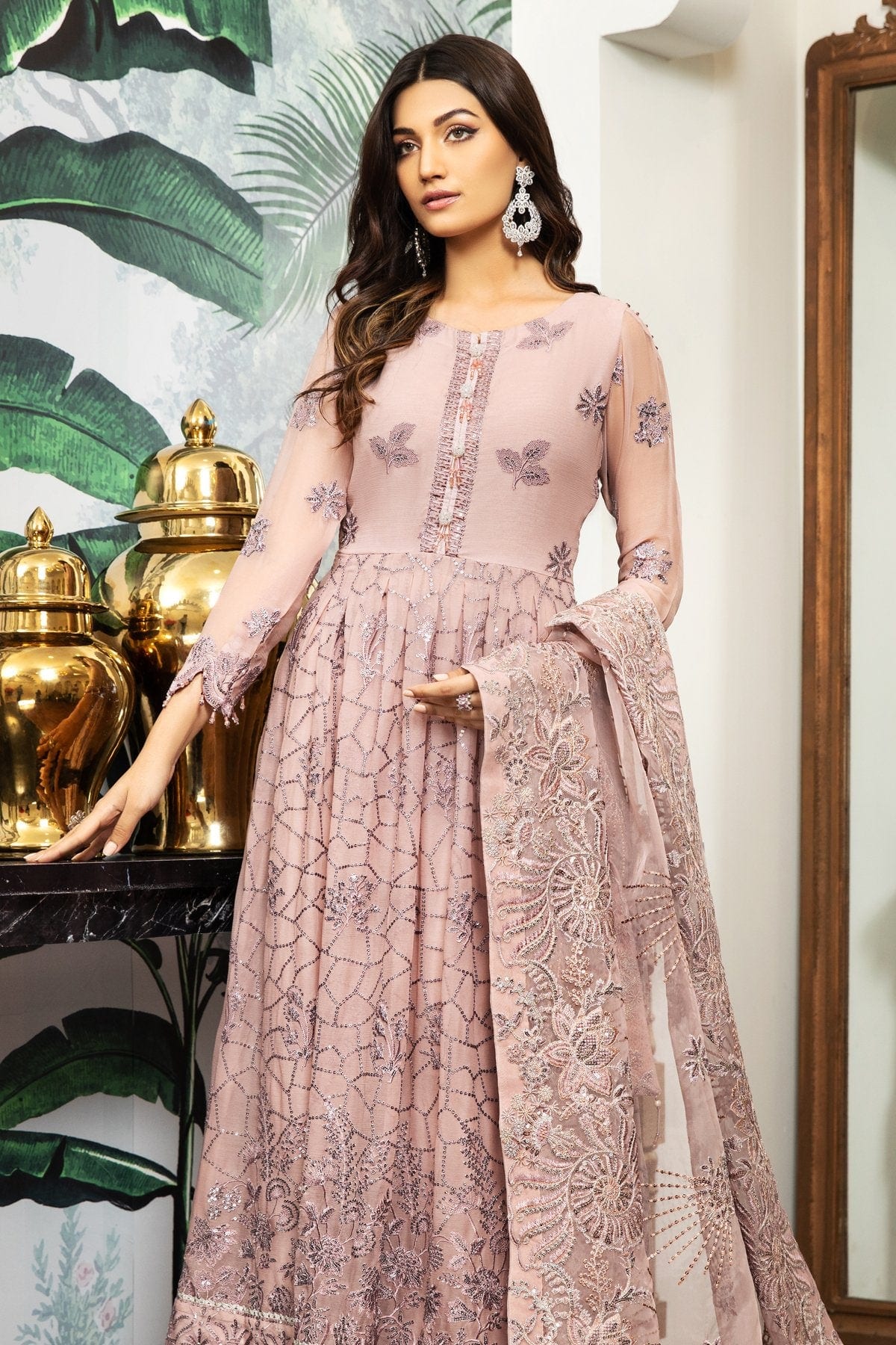 Alizeh Embroidered Chiffon Royale De Luxe Collection – Sirène - Image 4