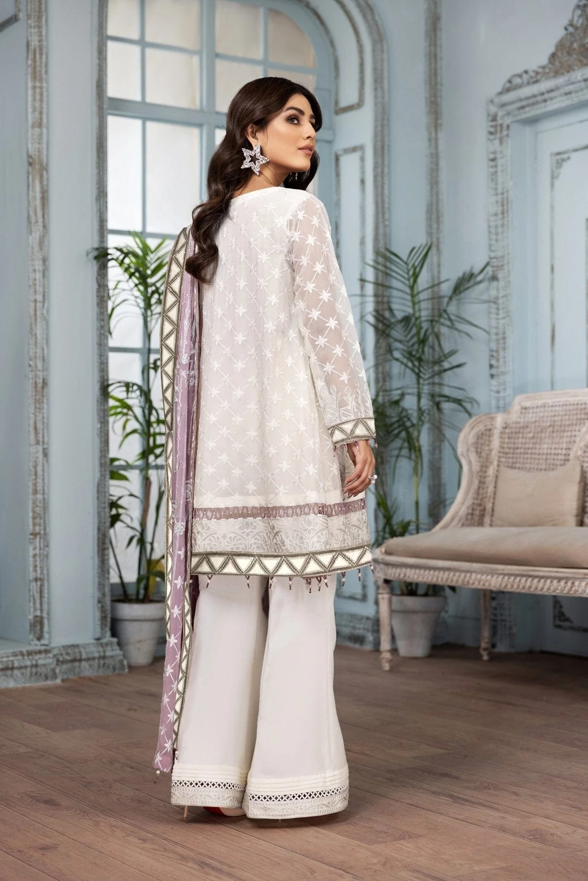 Alizeh Mah-e-Ru Festive Embroidered Chiffon Collection '21 – Mahlaqa - Image 9