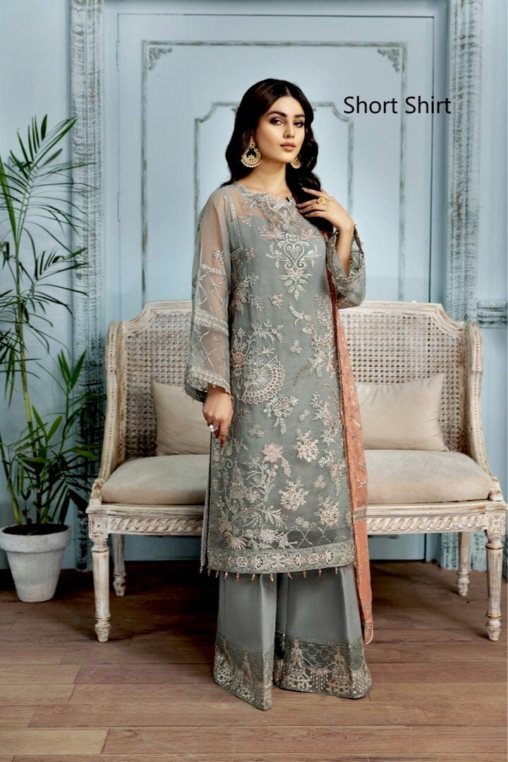 Alizeh Mah-e-Ru Festive Embroidered Chiffon Collection '21 – Zamair - Image 5
