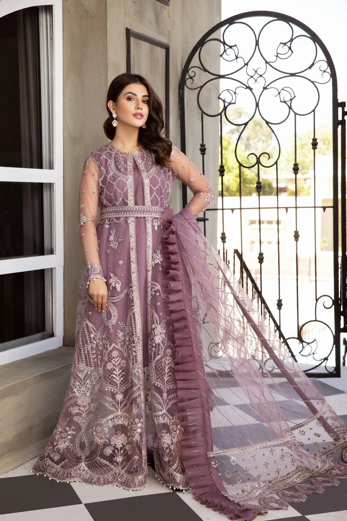 Alizeh Mahyar Embroidered Chiffon Festive Edition – Mehrabi - Image 8