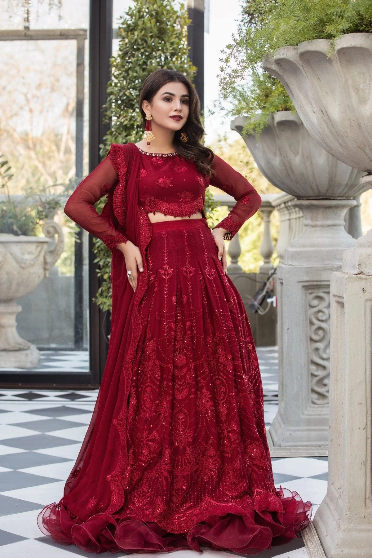 Alizeh Mahyar Embroidered Chiffon Festive Edition – Ruhé - Image 3