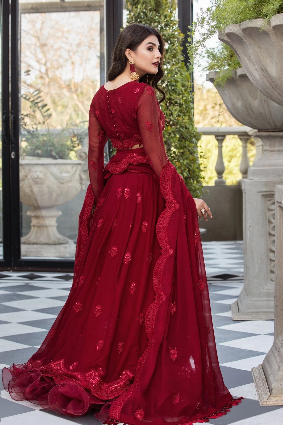 Alizeh Mahyar Embroidered Chiffon Festive Edition – Ruhé - Image 4
