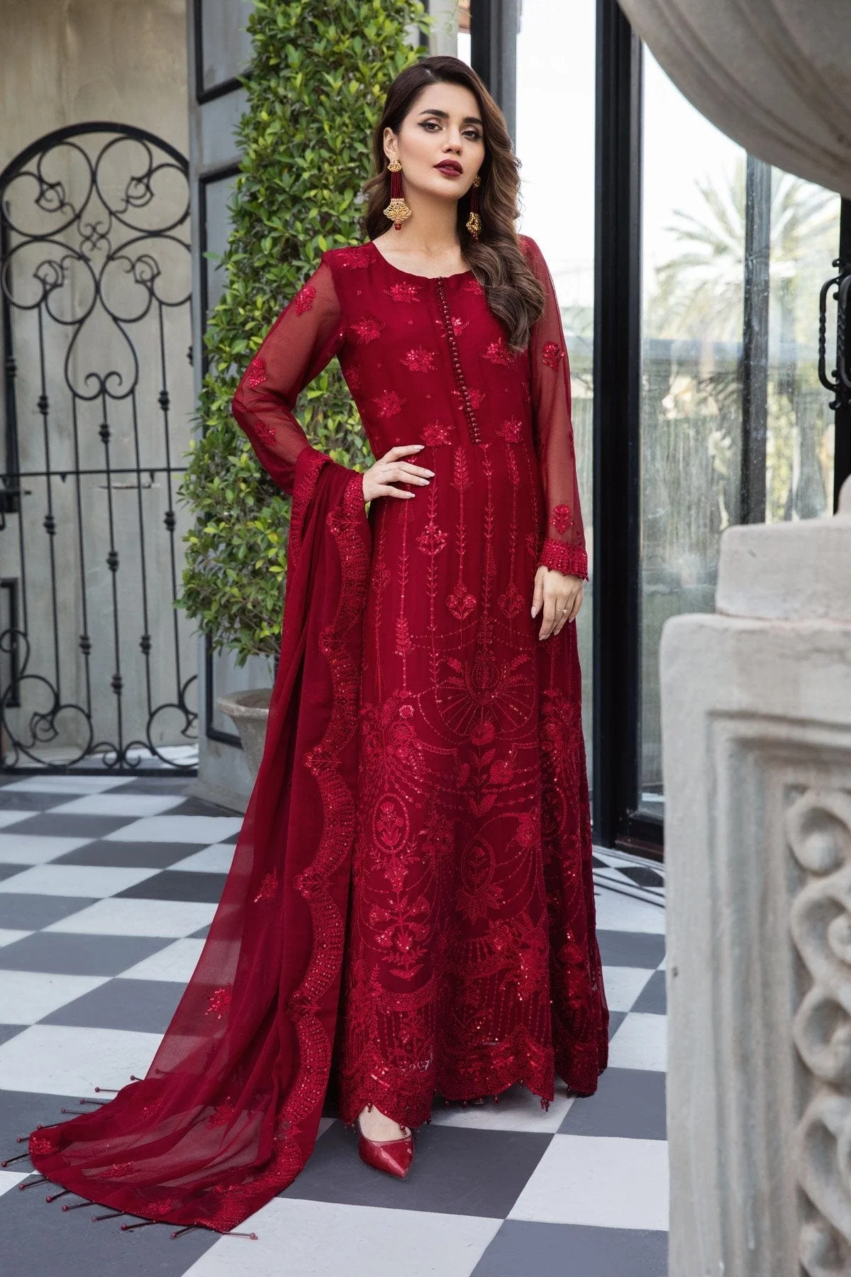Alizeh Mahyar Embroidered Chiffon Festive Edition – Ruhé - Image 5
